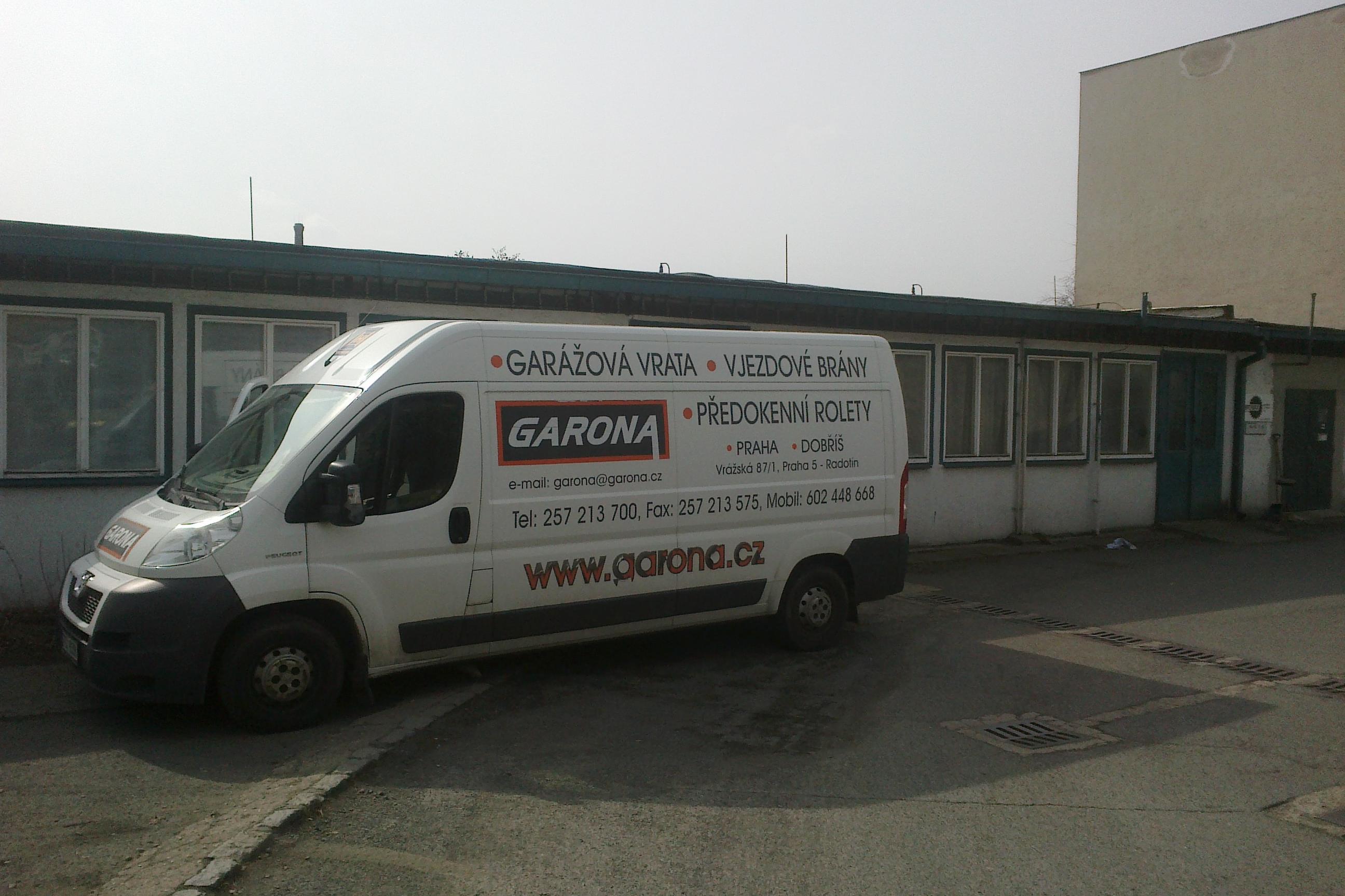 GARONA - garážová vrata, vjezdové brány, předokenní rolety