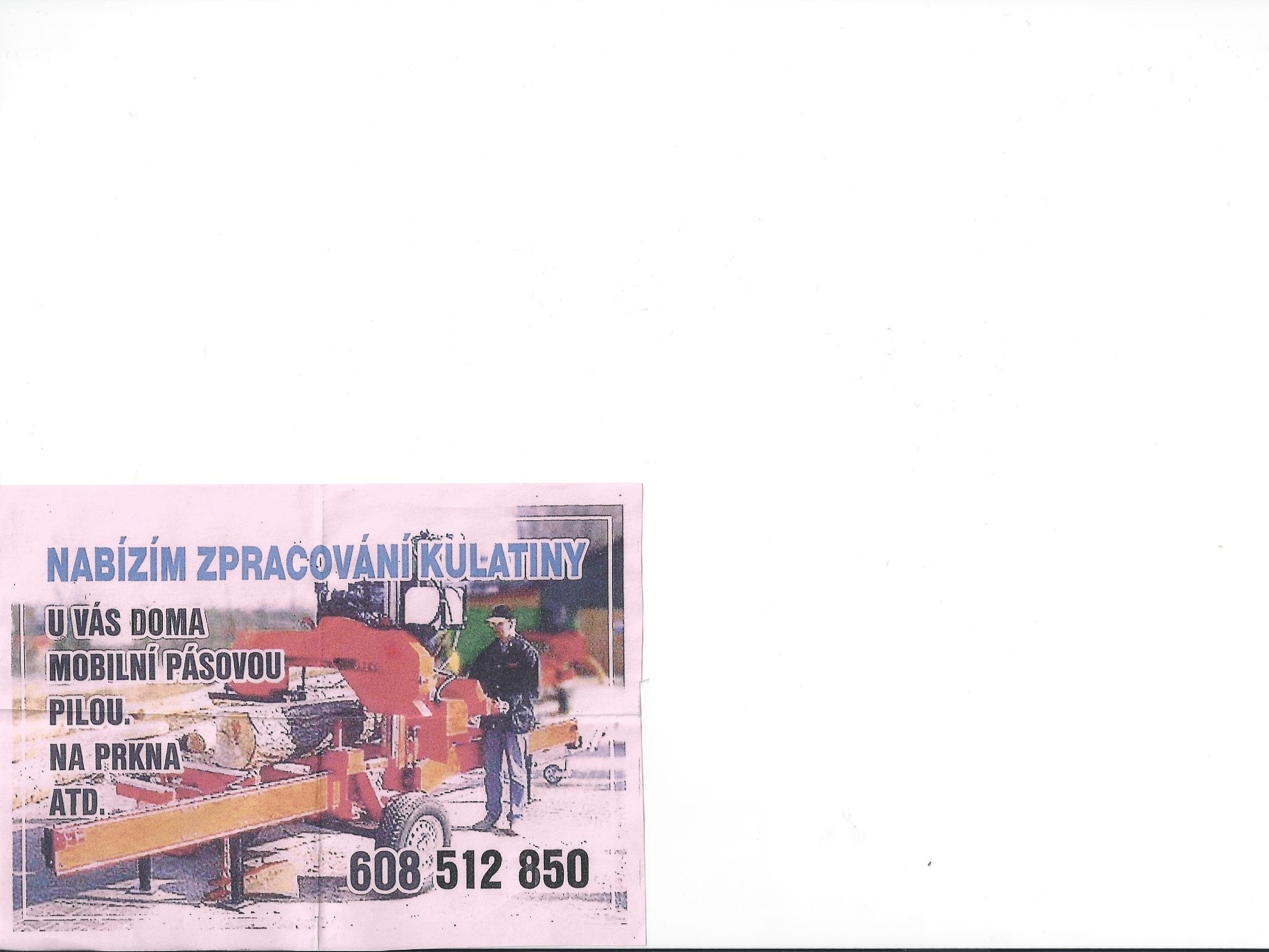 Mobilní pila - Jirák Petr foto 2