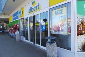 Firemní grafika Albert Supermarket