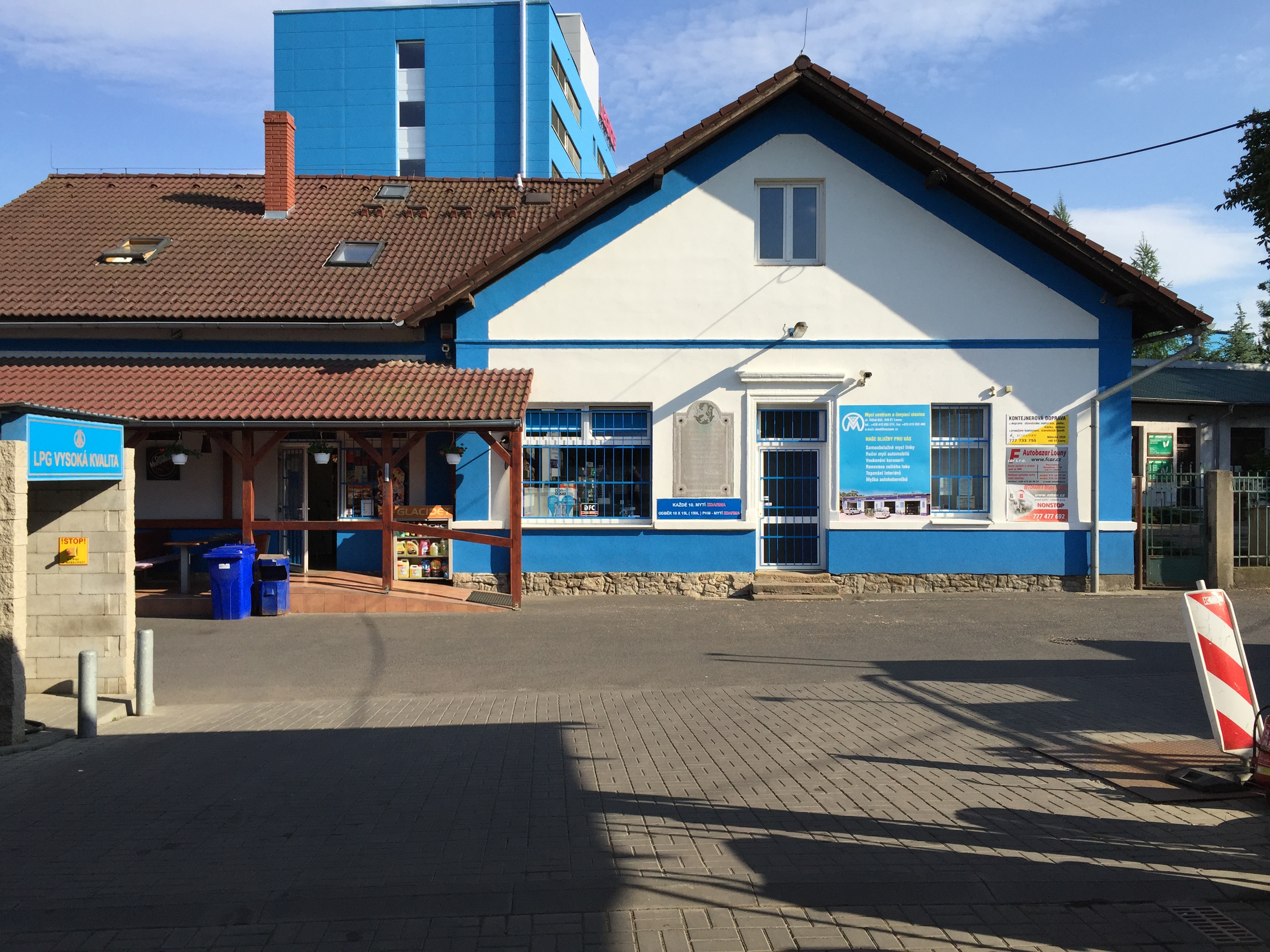 Čerpací stanice VM62 a mycí centrum