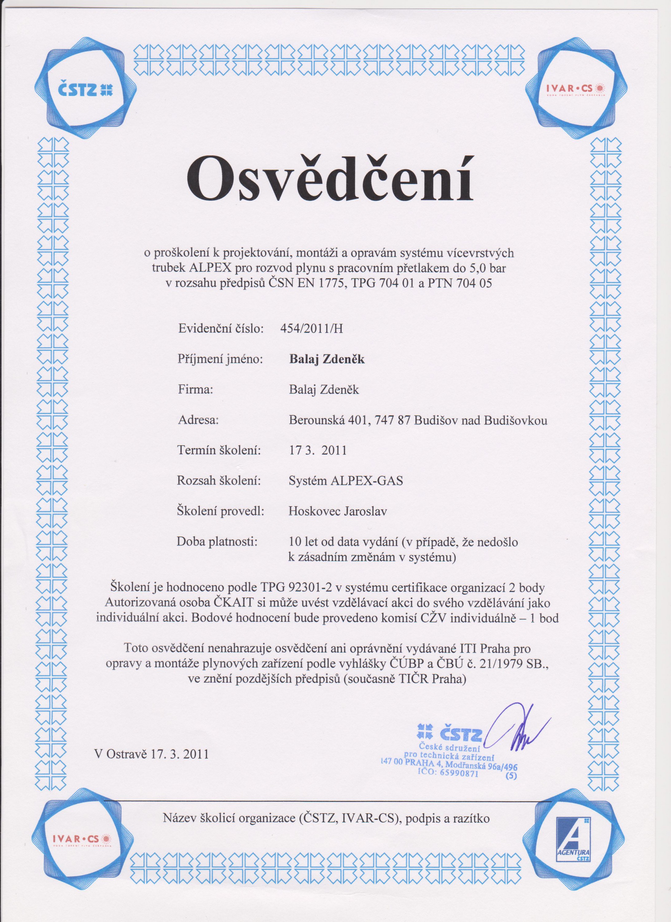 Instalatérství - Zdeněk Balaj foto 4