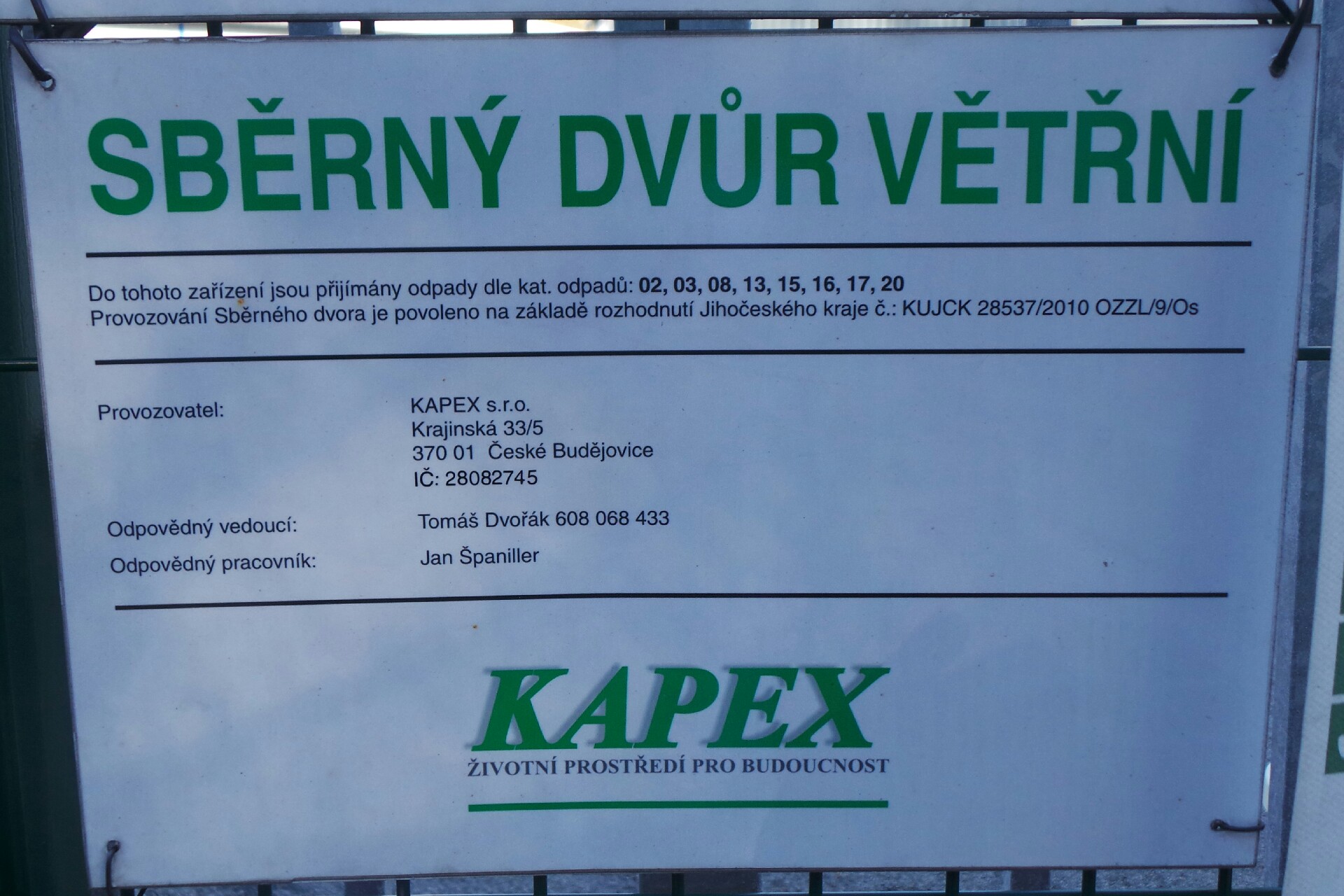 KAPEX -  Sběrný dvůr foto 2