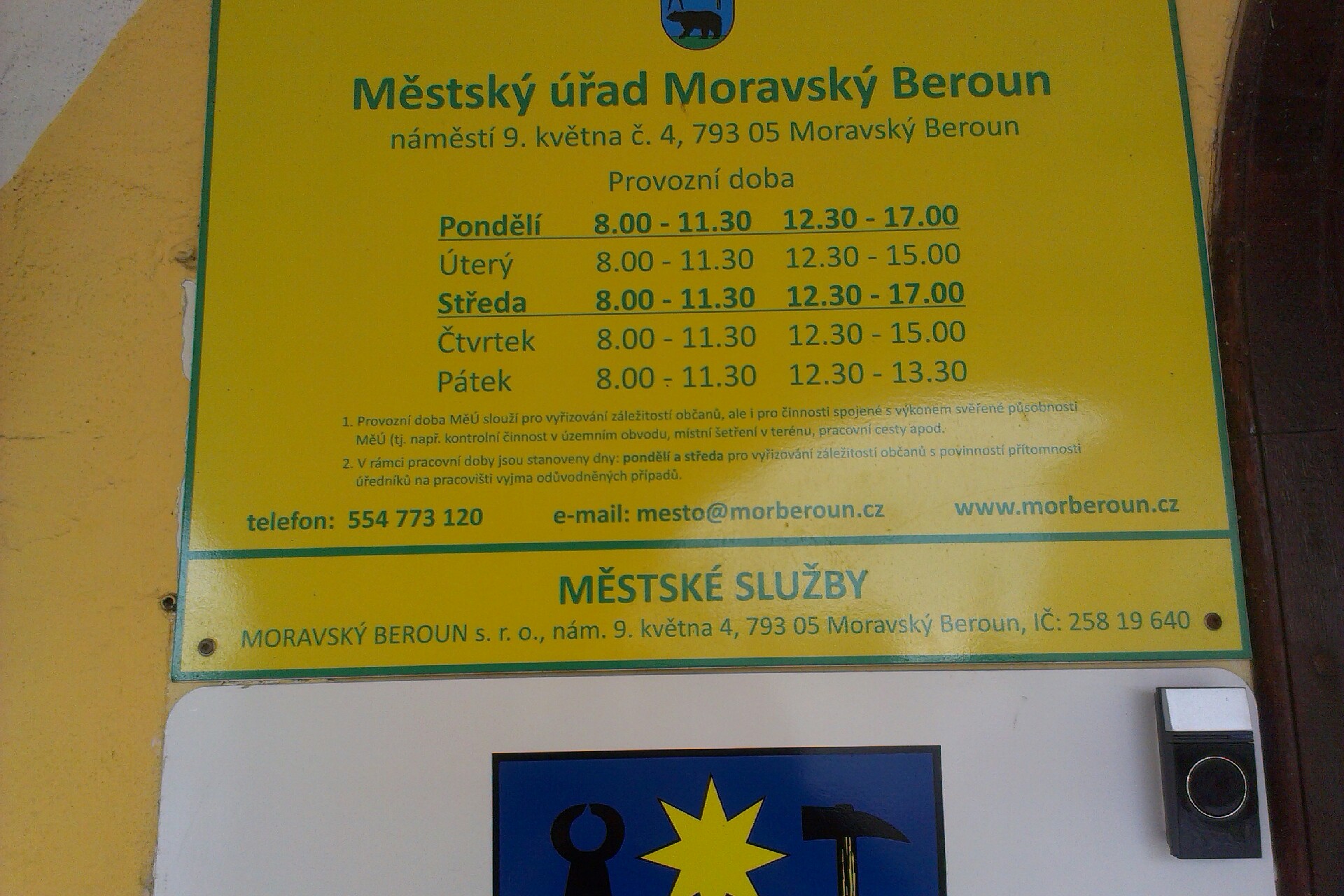 Moravský Beroun - městský úřad foto 2
