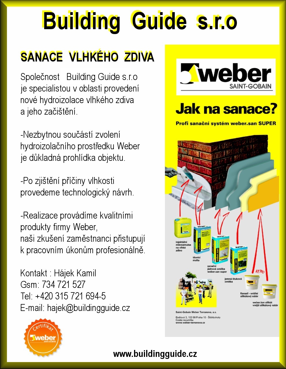 Building Guide - injektáže, sanace, izolace foto 2