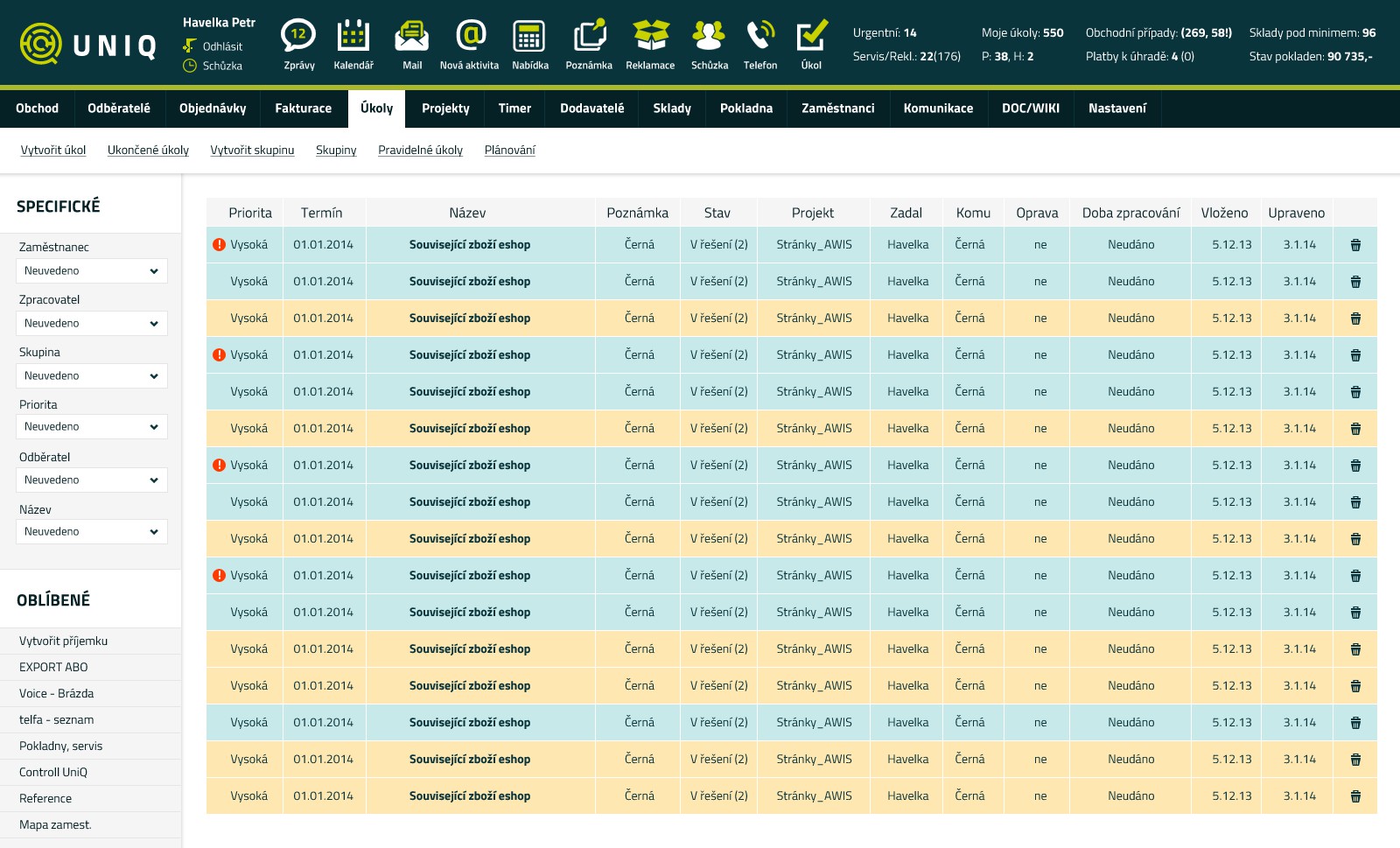 CRM a ERP systém UNiQ foto 2