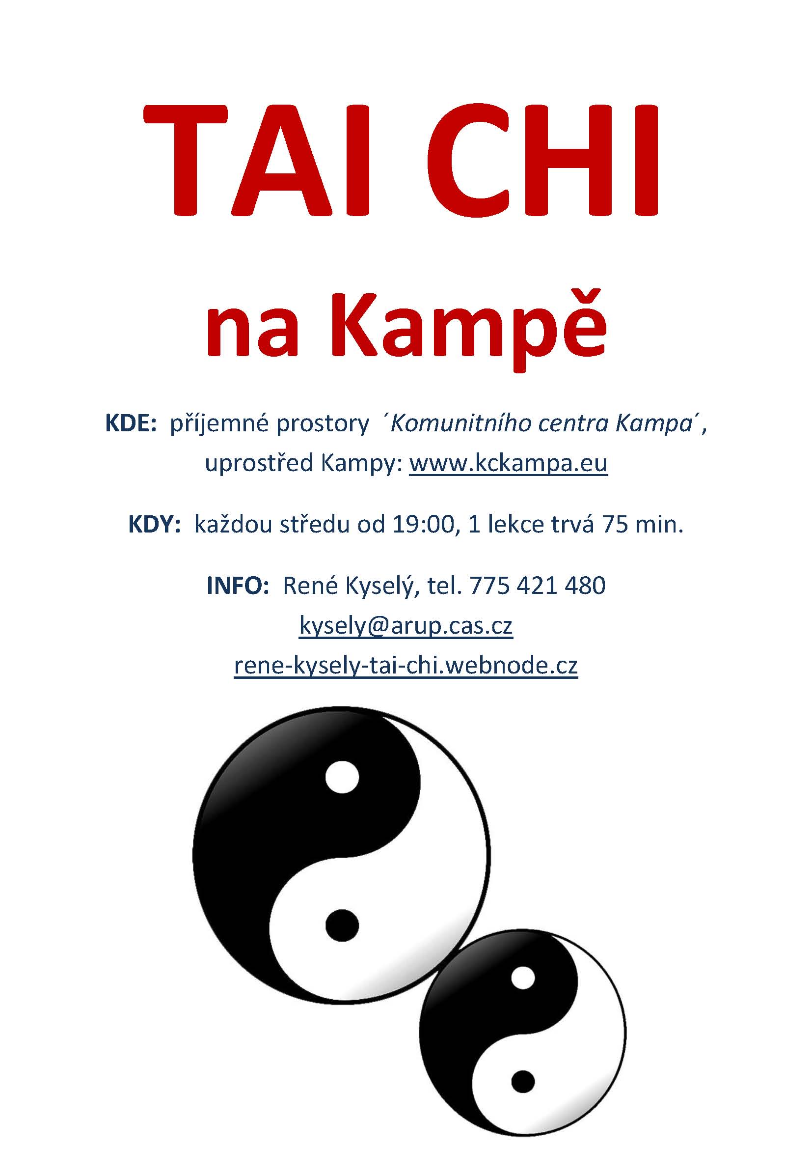 tai chi na Kampě - René Kyselý foto 2