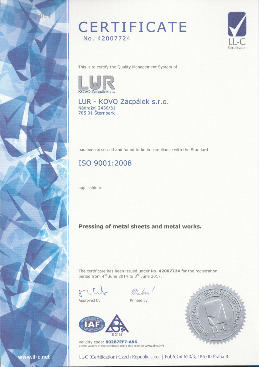 LUR - KOVO Zacpálek s.r.o. foto 3