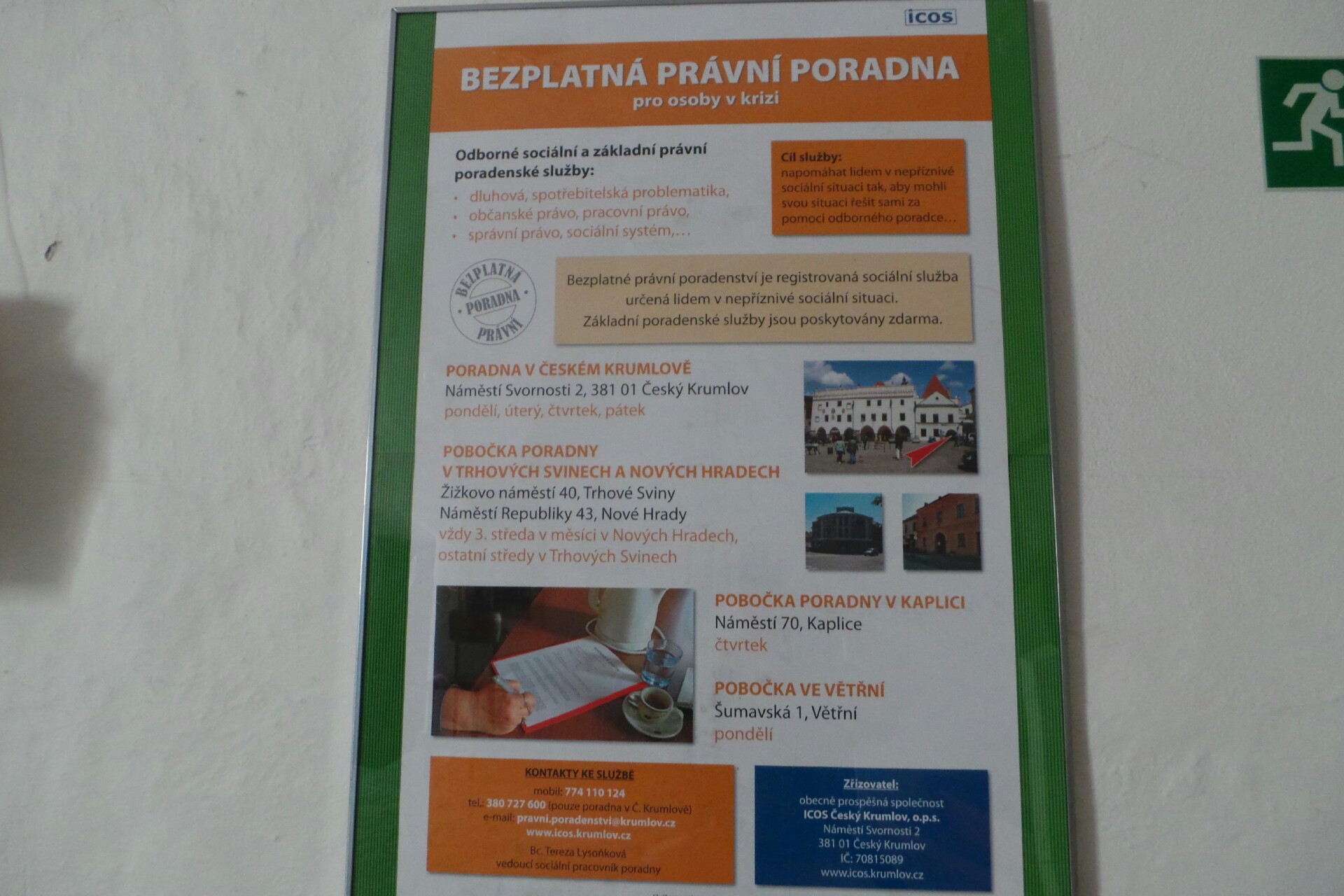 Právní poradenství ICOS Český Krumlov o.p.s. foto 2