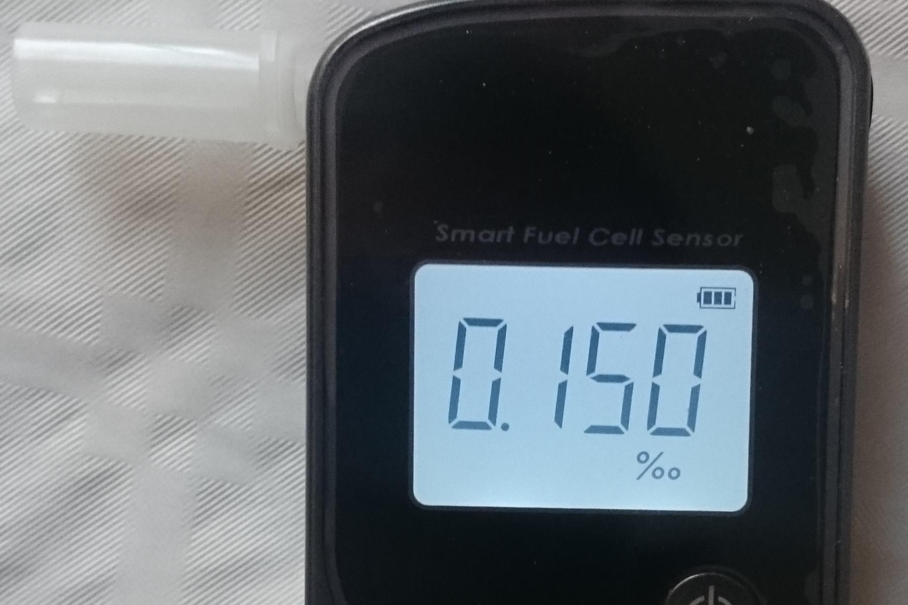 Digitální alkoholtester - elektrochemický senzor