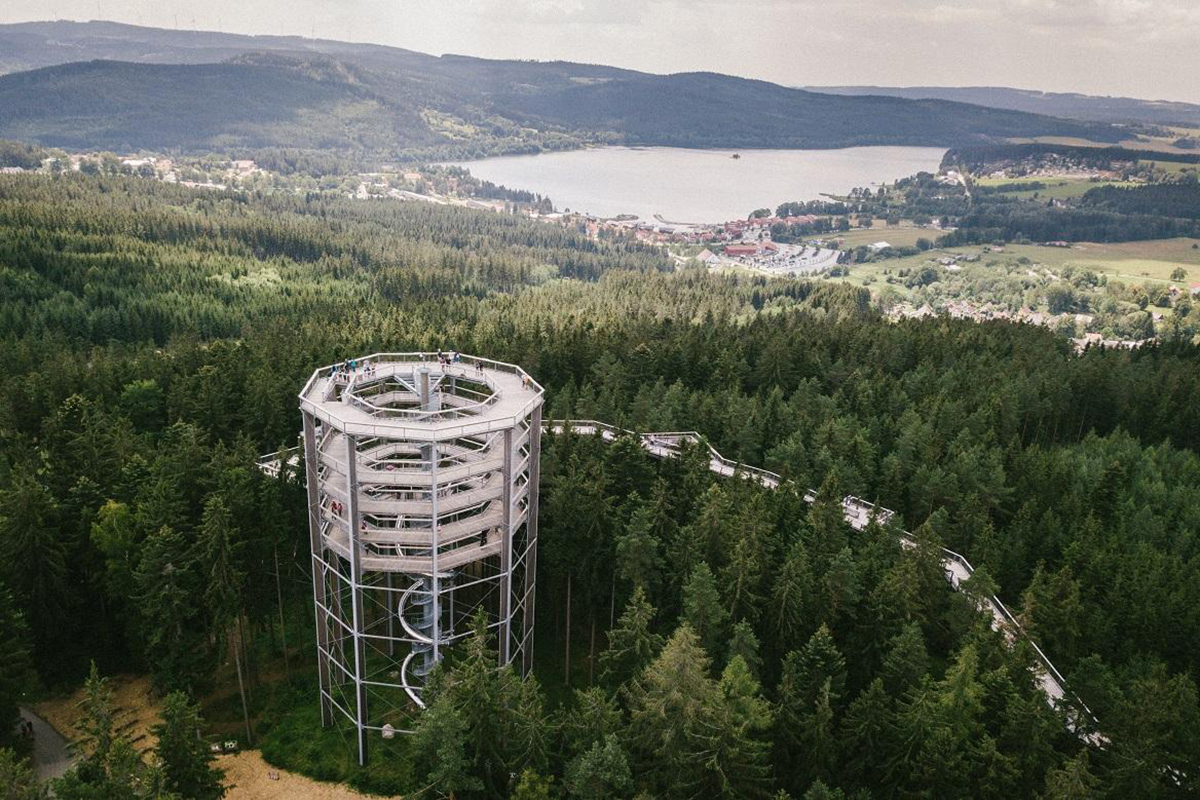 Stezka korunami stromů foto 2