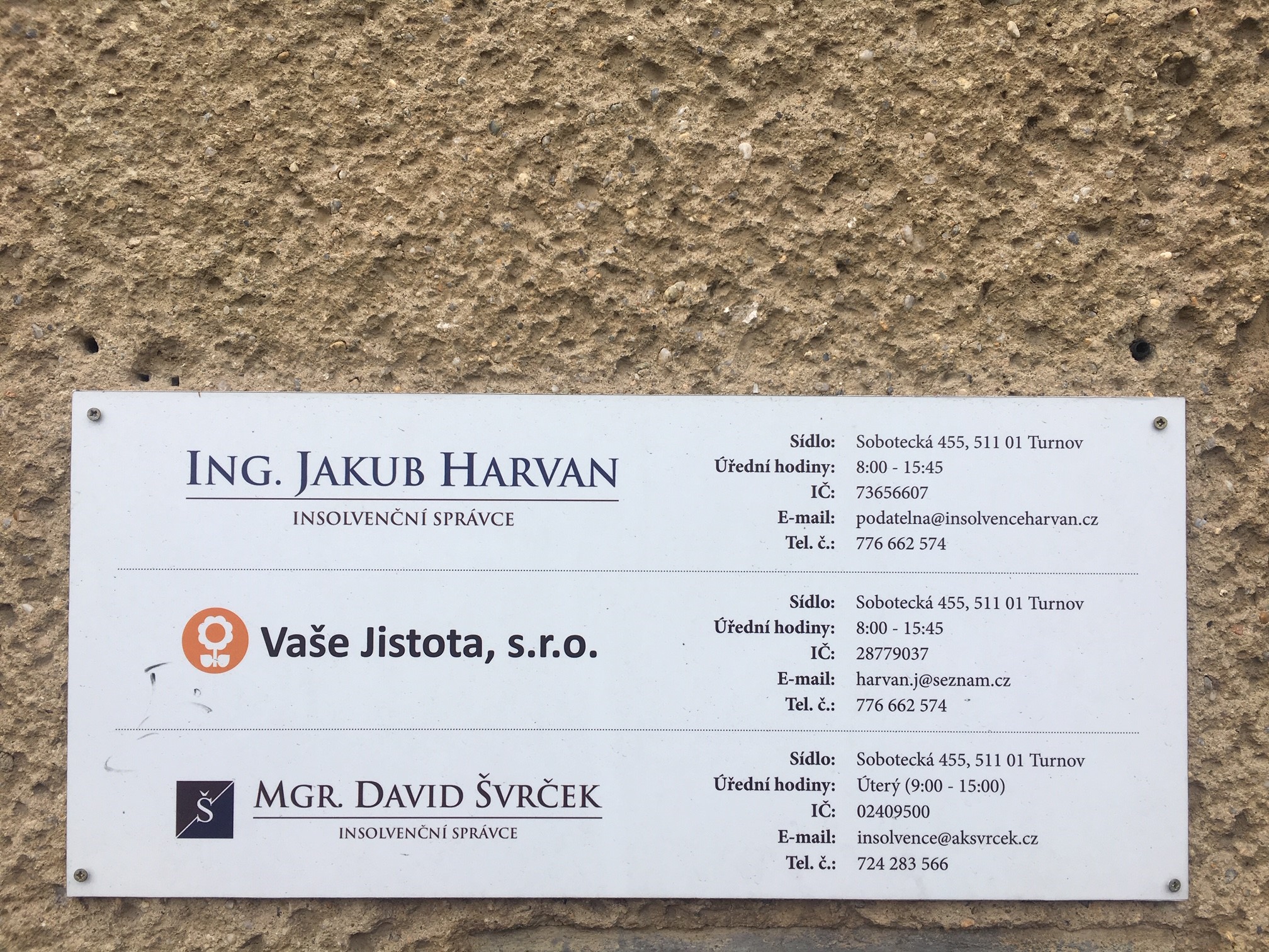 Ing. Jakub Harvan, Vaše Jistota foto 2