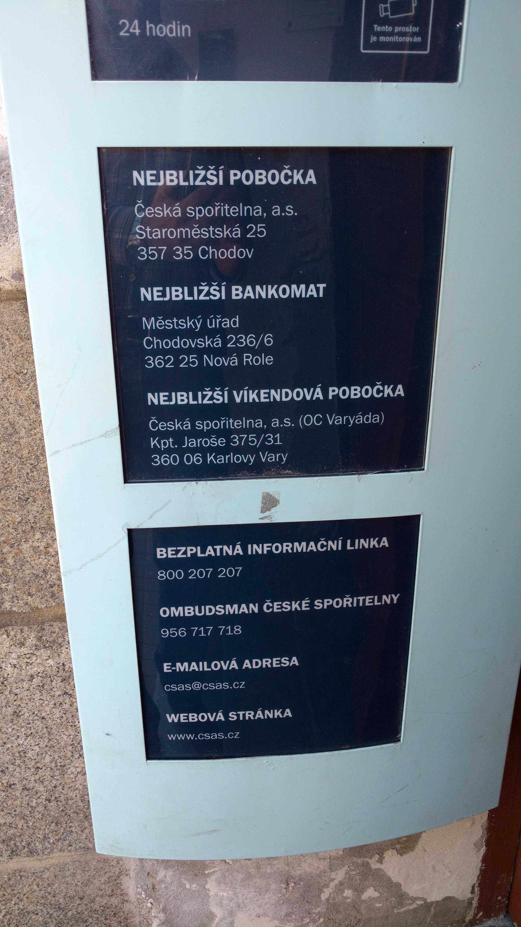 Bankomat České spořitelny foto 3