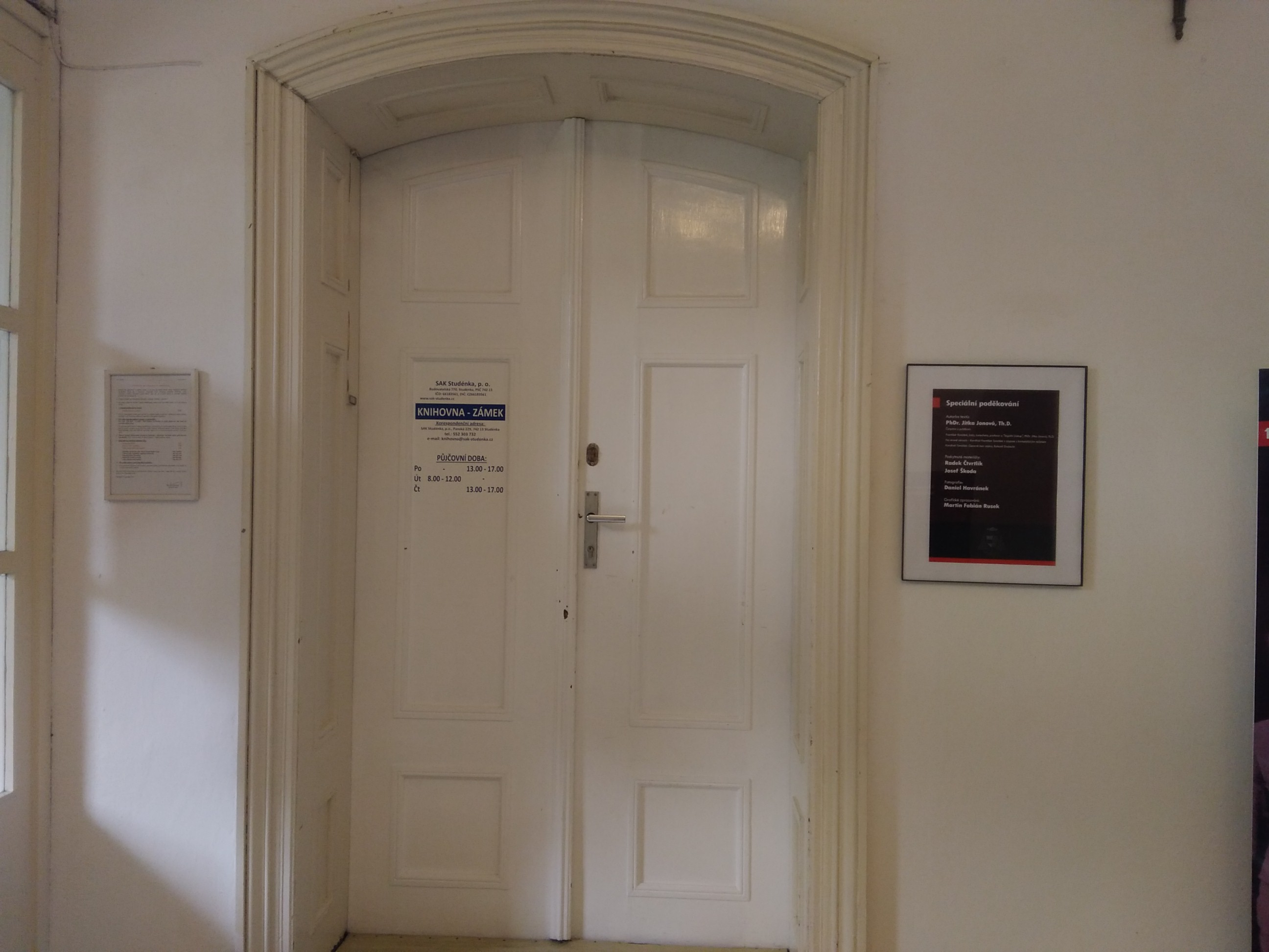 Městská knihovna Studénka - zámek