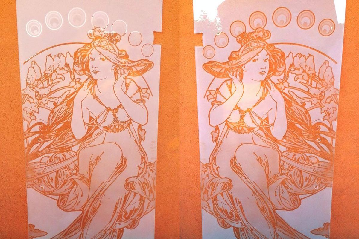 Pískované sklo - MgA. Daniel Vágenknecht