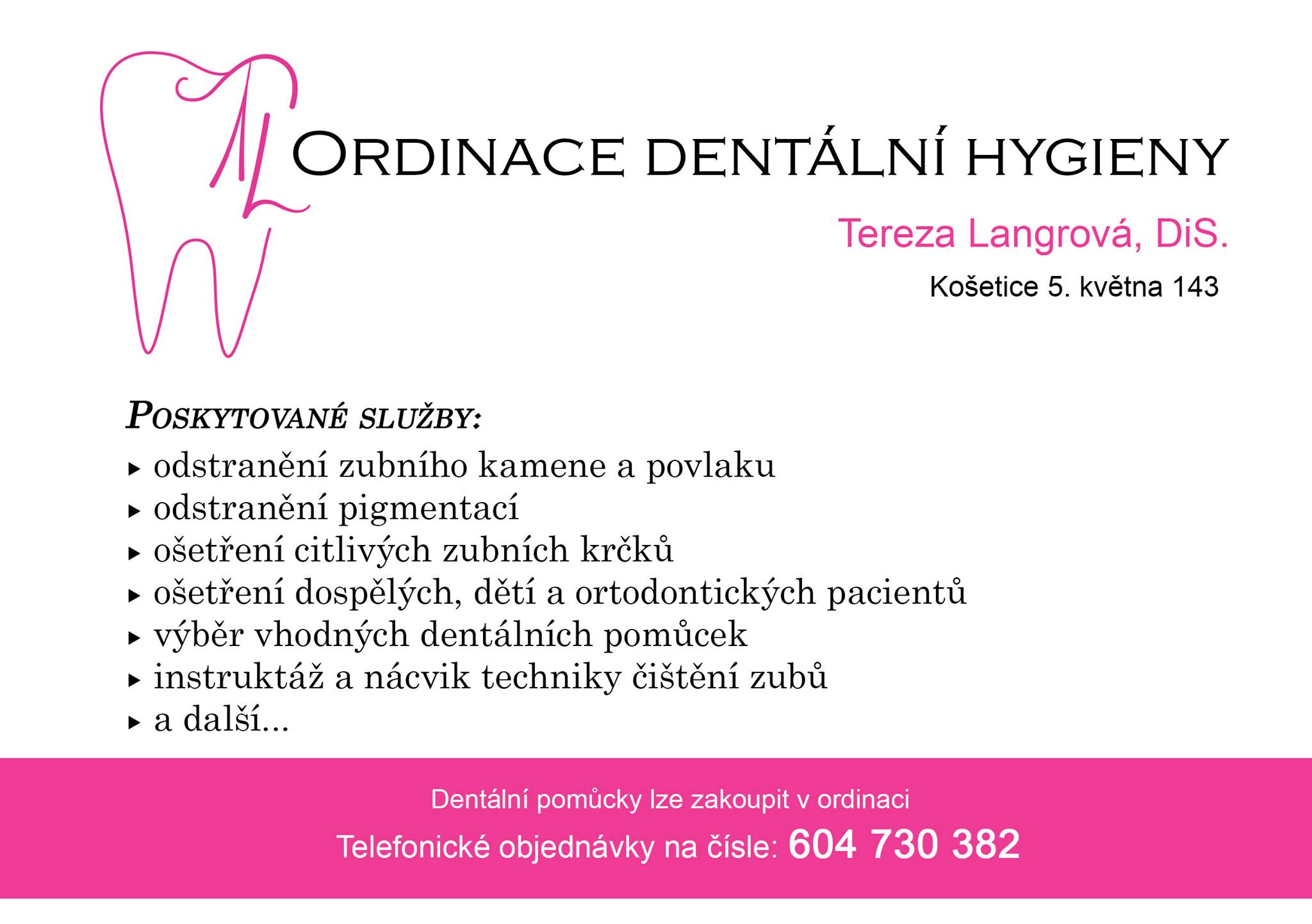 Dentrální hygiena Tereza Dvořáková, DiS. foto 2