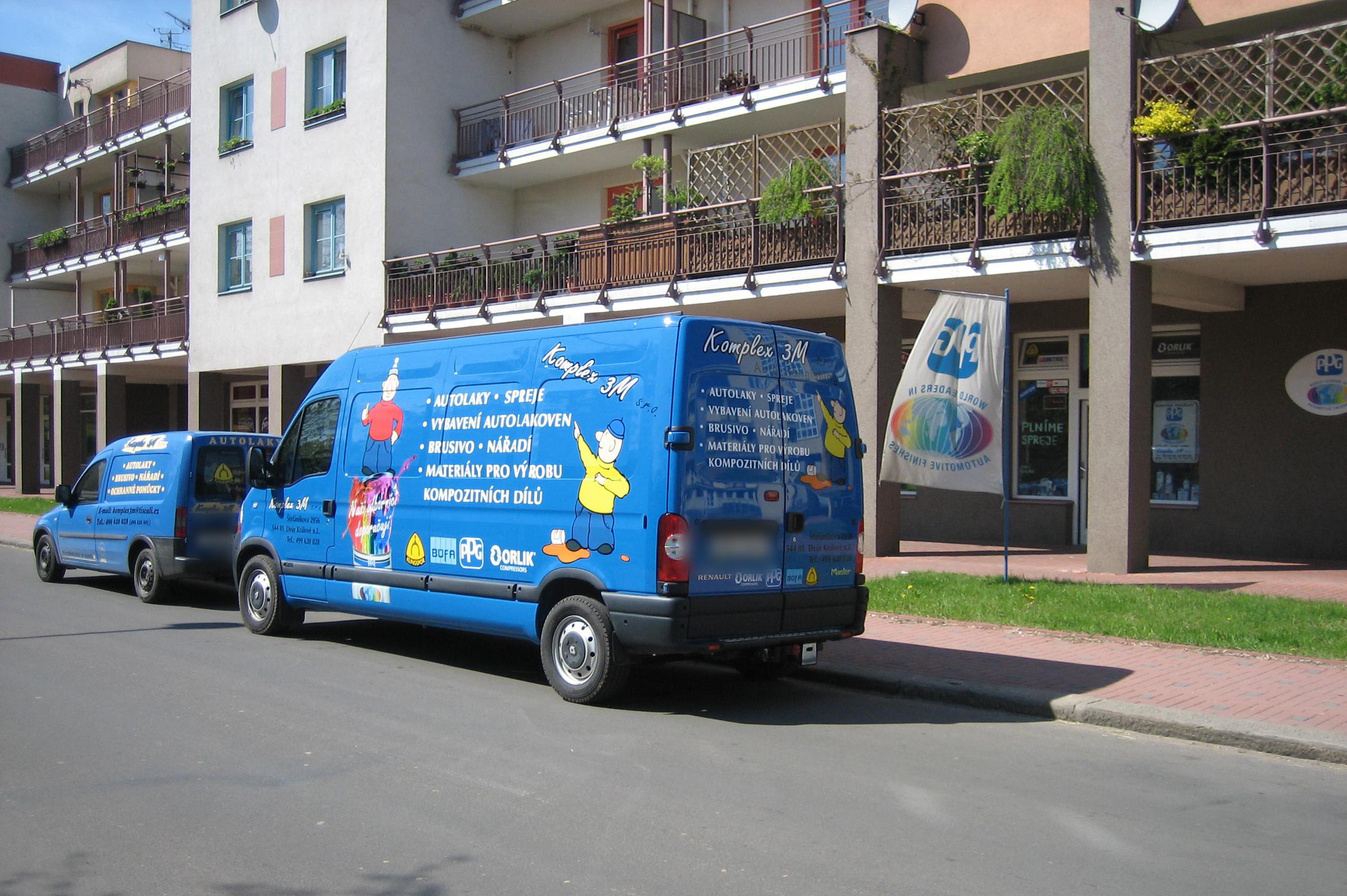 Prodej autolaků - Komplex 3 s.r.o.