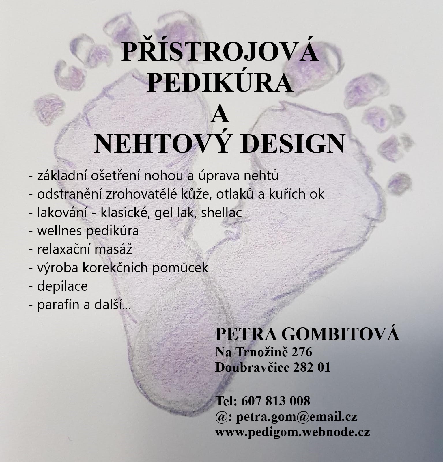 Pedikúra Petra Gombitová foto 2