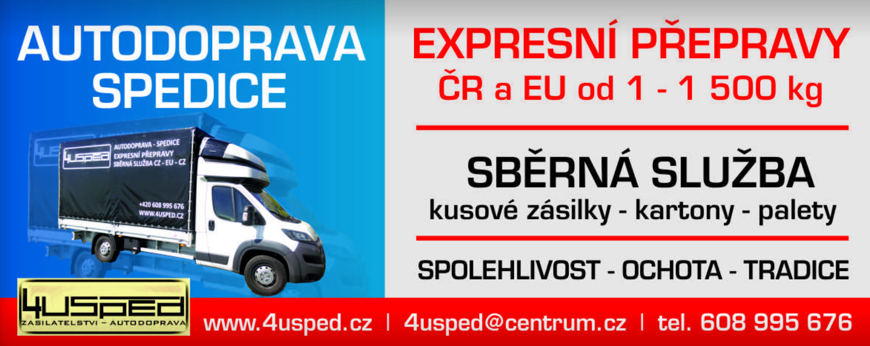 AUTODOPRAVA A SPEDICE 4U SPED - Aleš Vávra foto 2