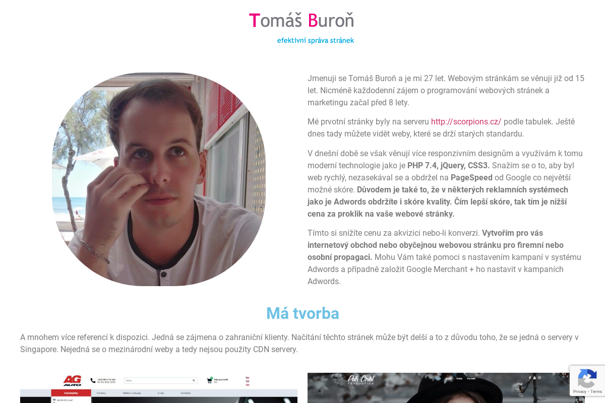 Tomáš Buroň - webdesign
