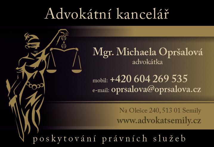 Mgr. Michaela Zelinková Opršalová, advokátka foto 2