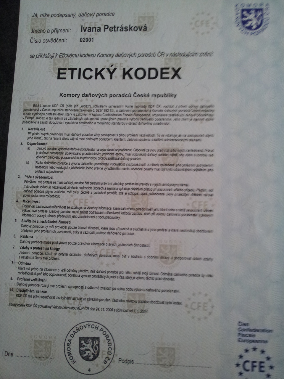 ev. č. 2001 Ivana Petrásková foto 3