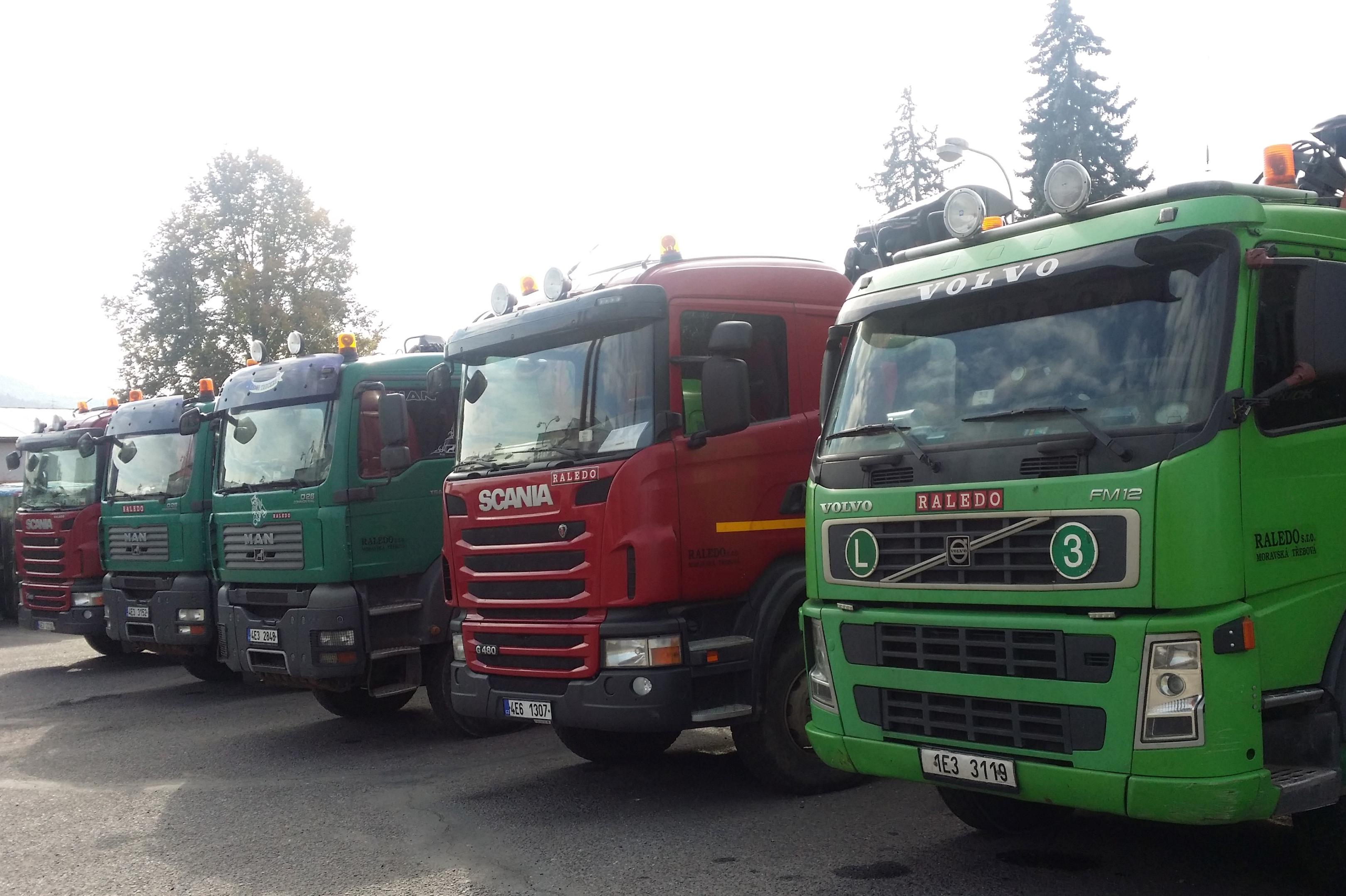 RALEDO - autodoprava, speciální přeprava dřeva