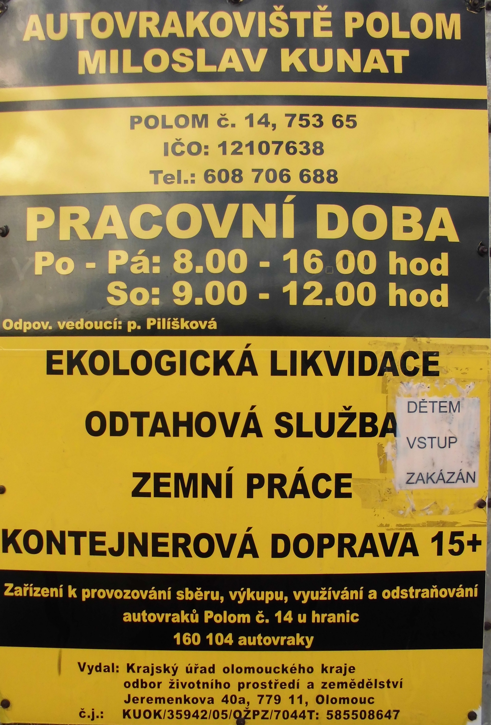 Autovrakoviště ekologická likvidace autovraků Polom foto 6