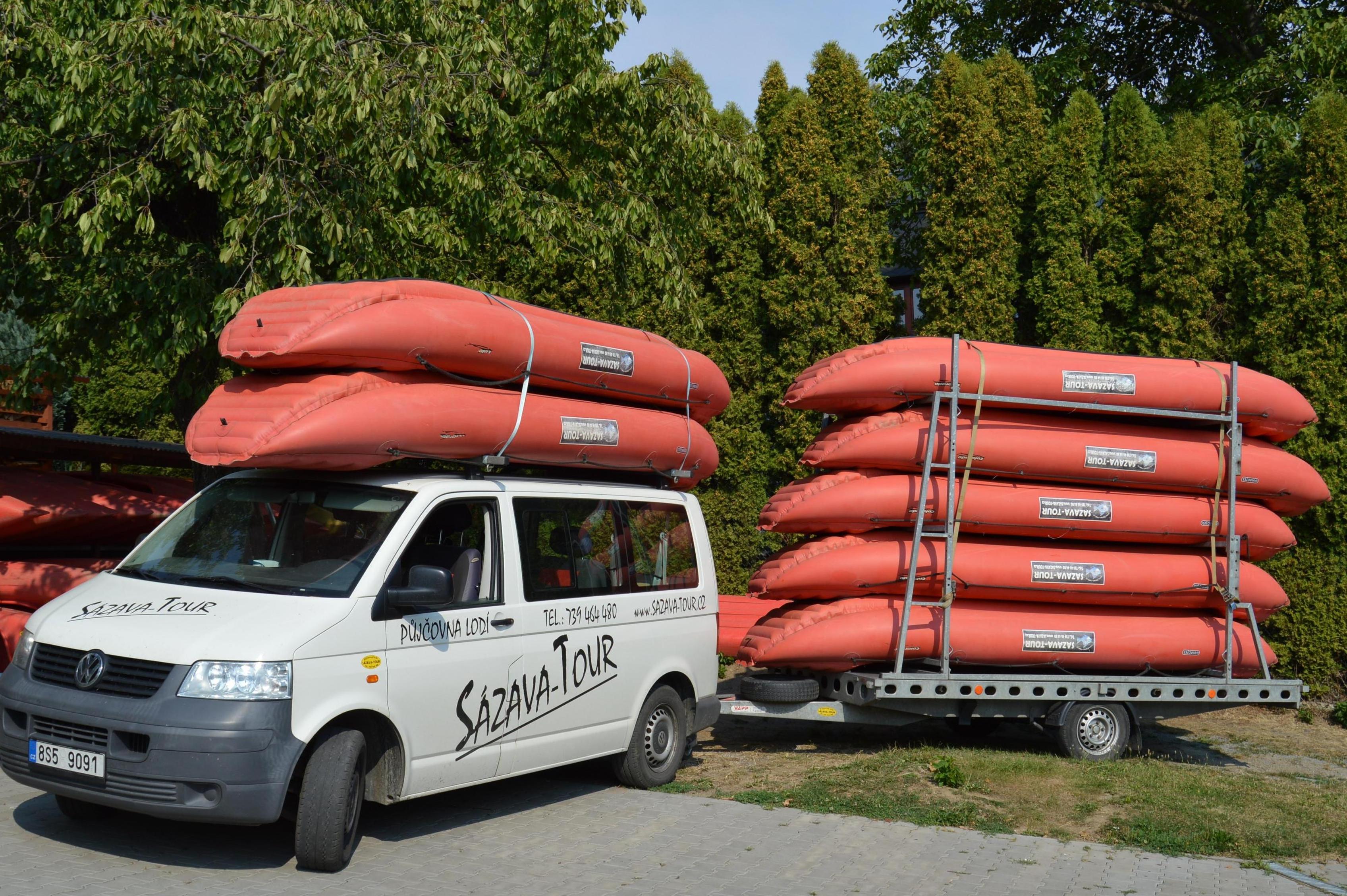 Sázava - tour - půjčovna lodí