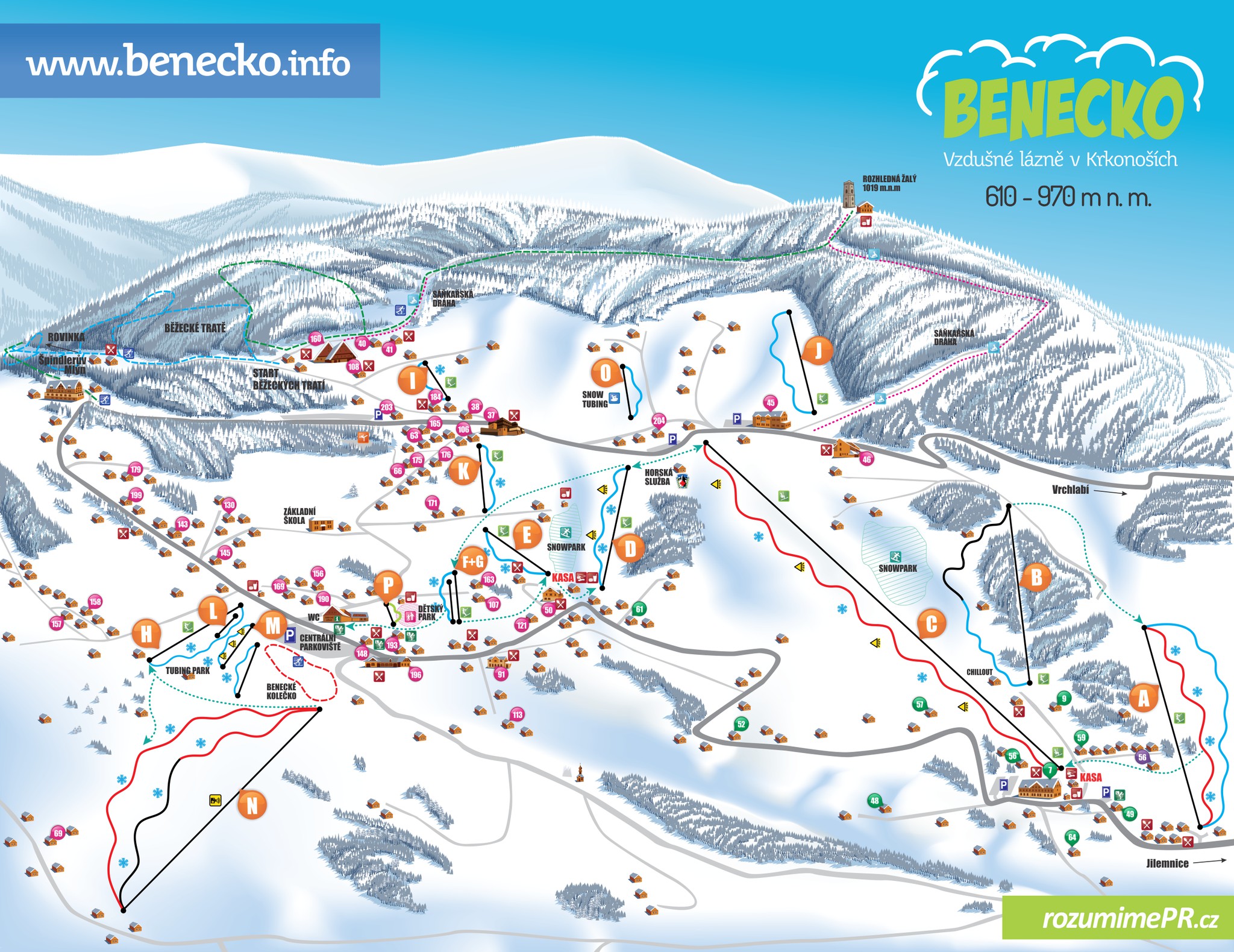 Lyžařský areál Benecko - Liška a Kejnos foto 3