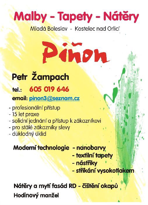 Petr PIŇON Žampach Malby aTapety foto 2