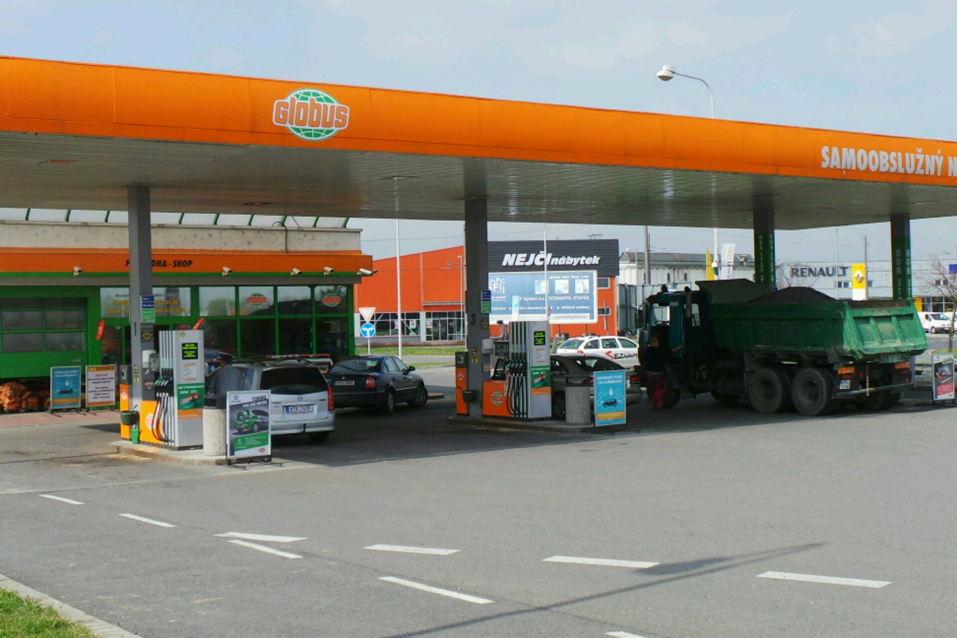 Čerpací stanice Globus