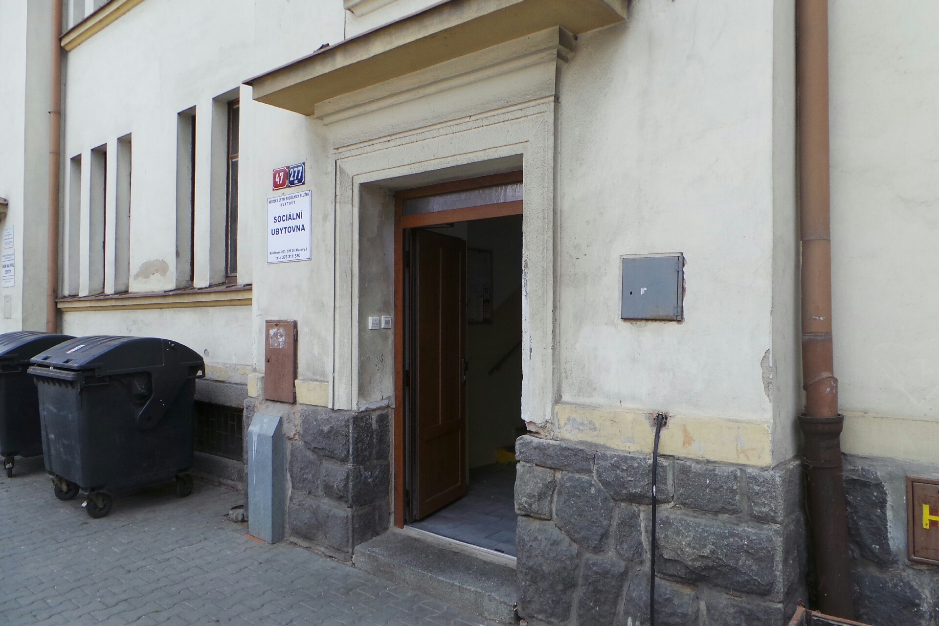 Městský ústav sociálních služeb Klatovy - sociální ubytovna