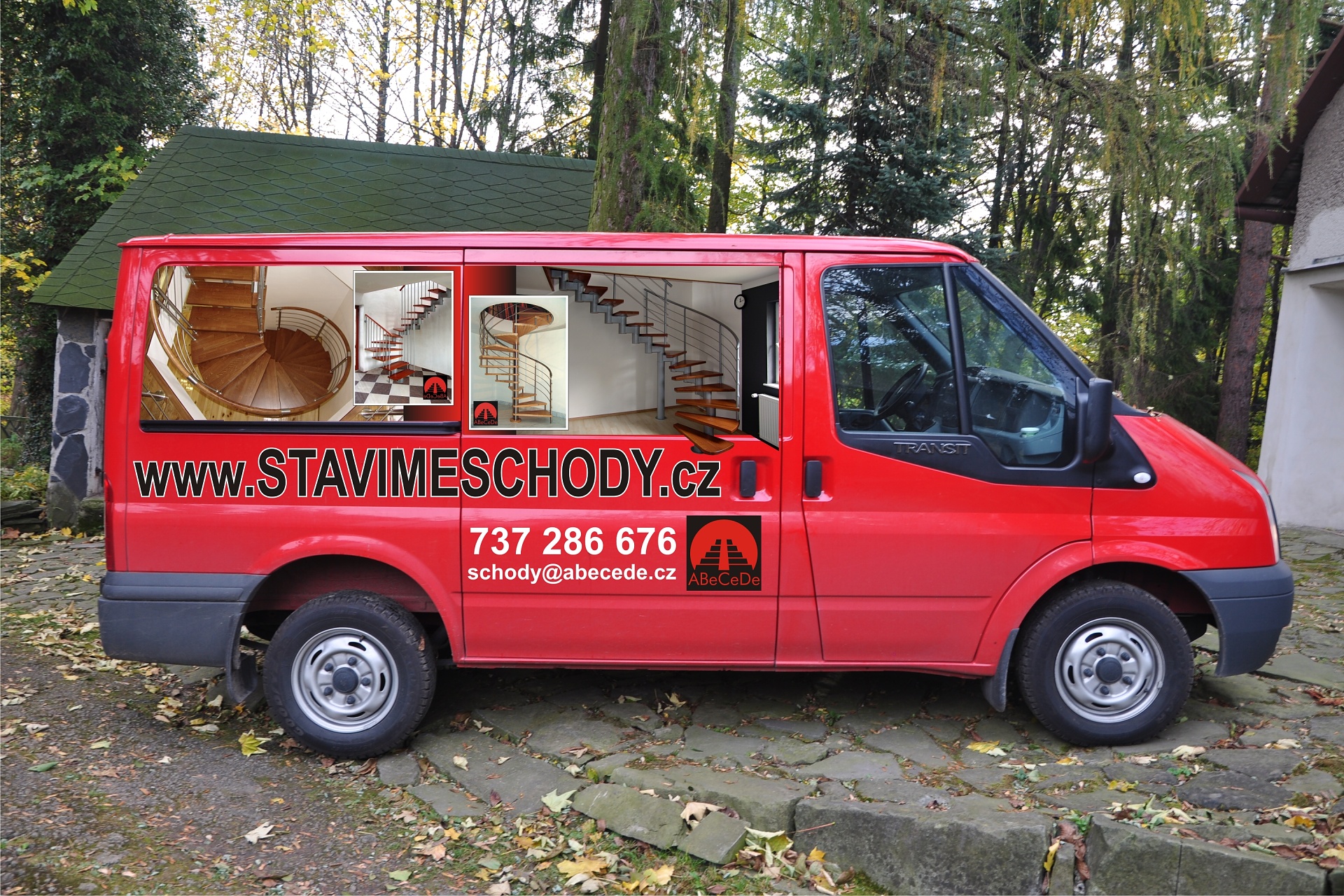 ABeCeDe - schody, schodiště, zábradlí