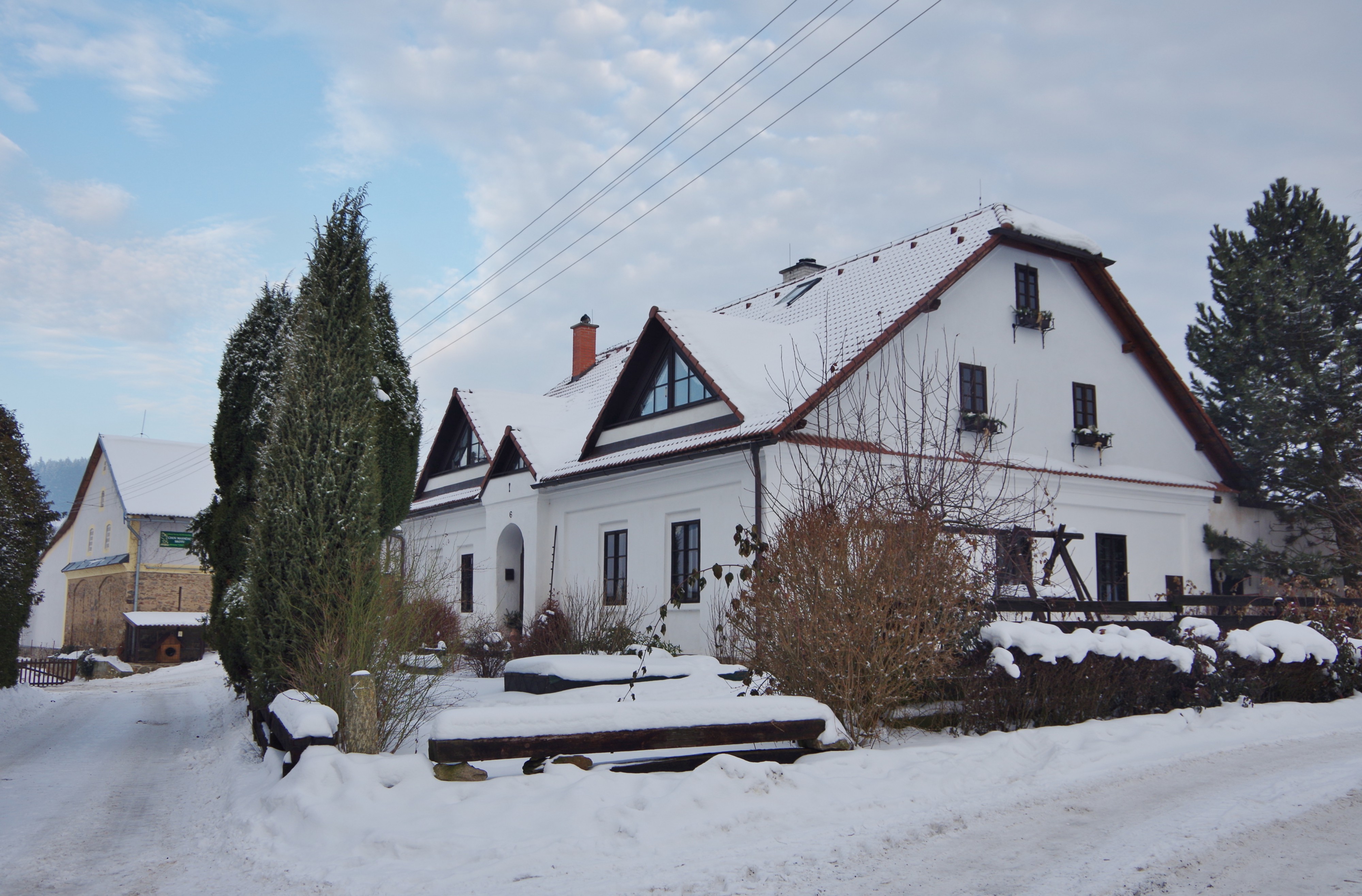 Selské stavení na Vysočině