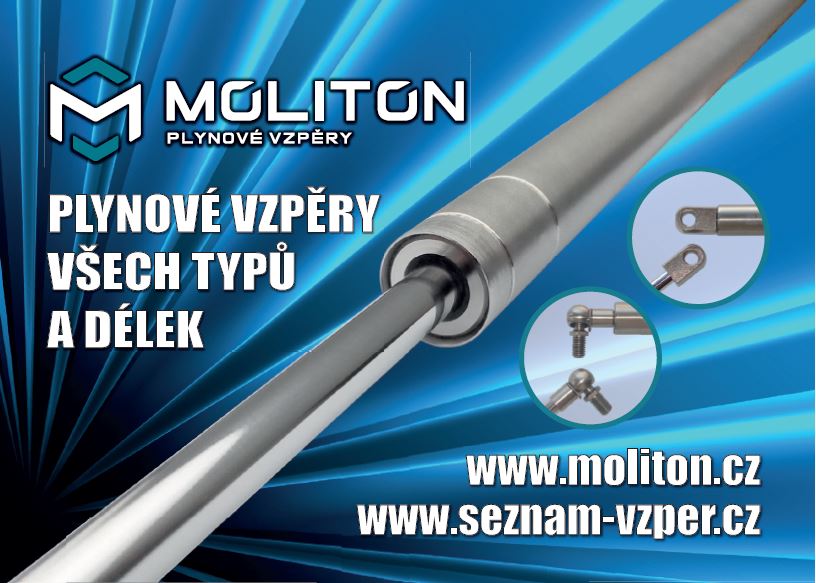 MOLITON výroba plynových vzpěr foto 3