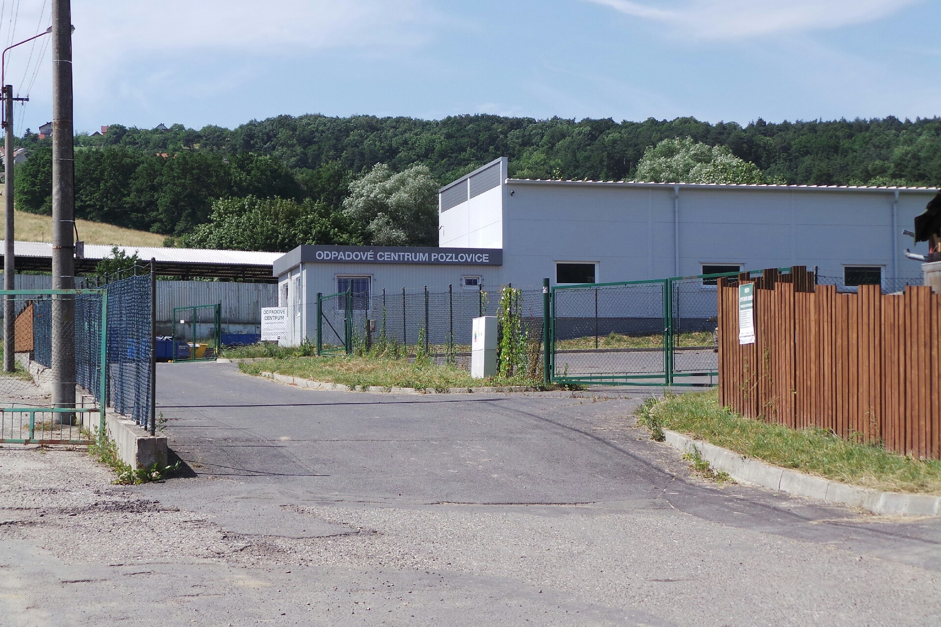 Služby městyse Pozlovice - Odpadové centrum