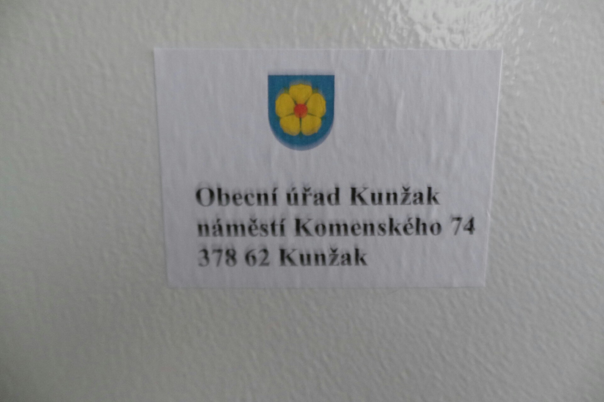 Kunžak - obecní úřad foto 2