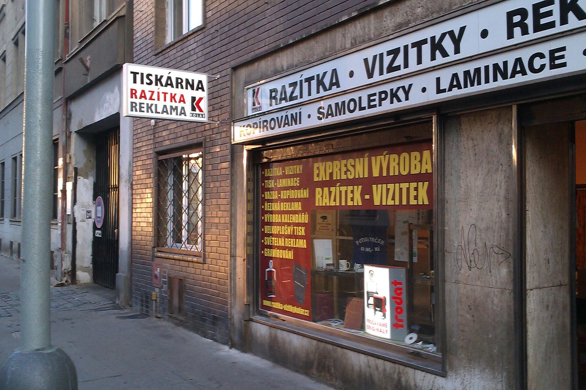 TISKÁRNA RAZÍTKA KOLÁŘ