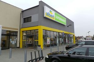 Firemní grafika Albert Supermarket