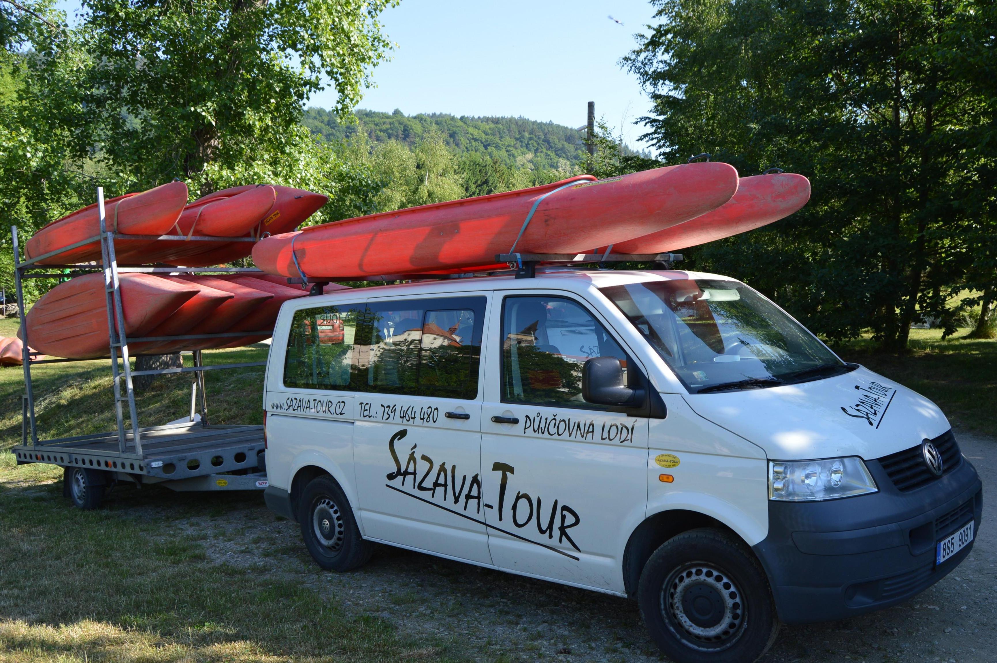 Sázava - tour - půjčovna lodí