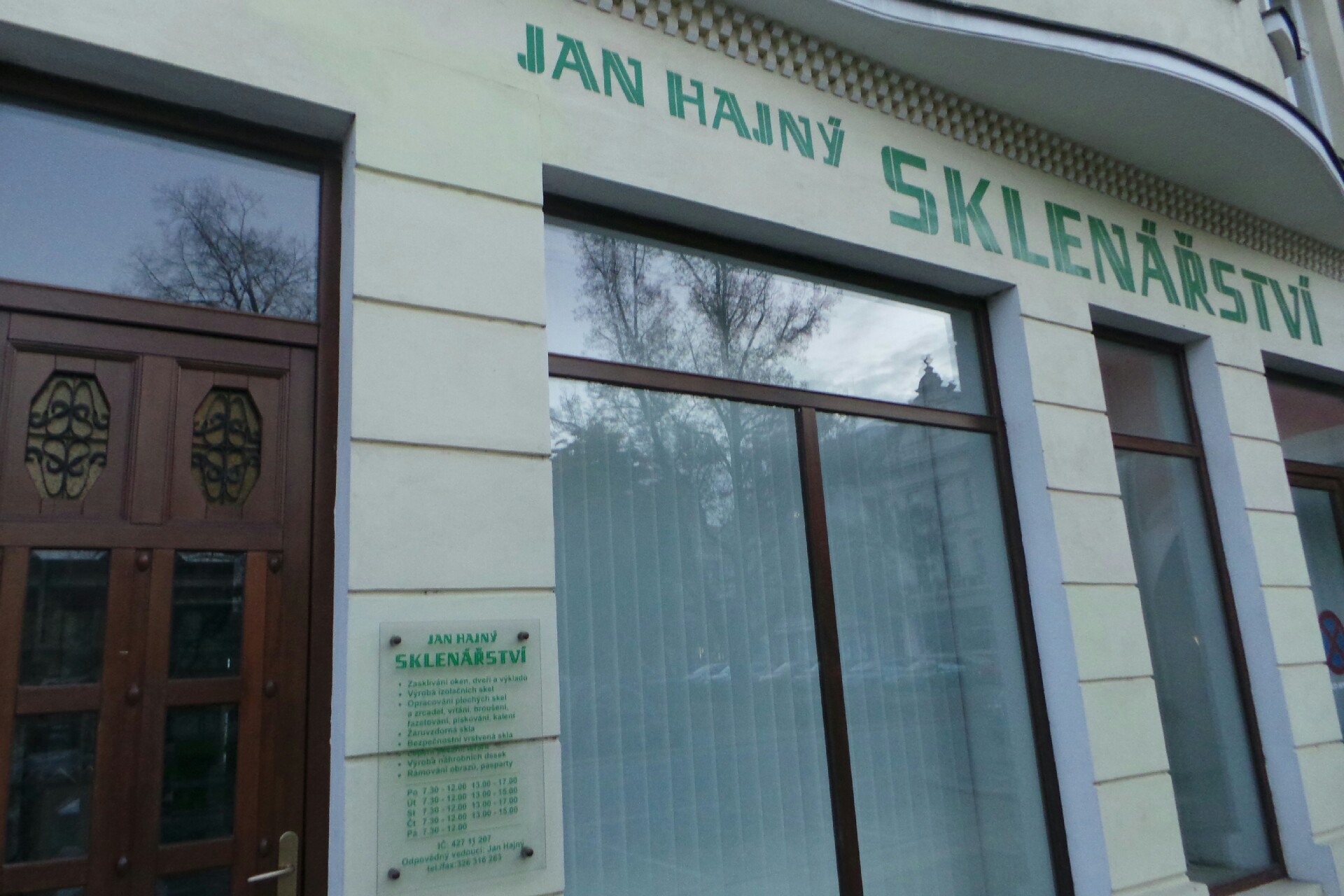 Jan Hajný - SKLENÁŘSTVÍ