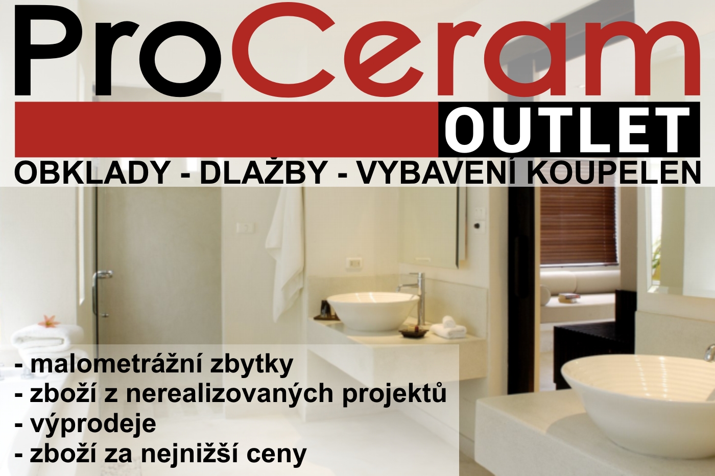 ProCeram - obklady, dlažby, vybavení koupelen foto 3