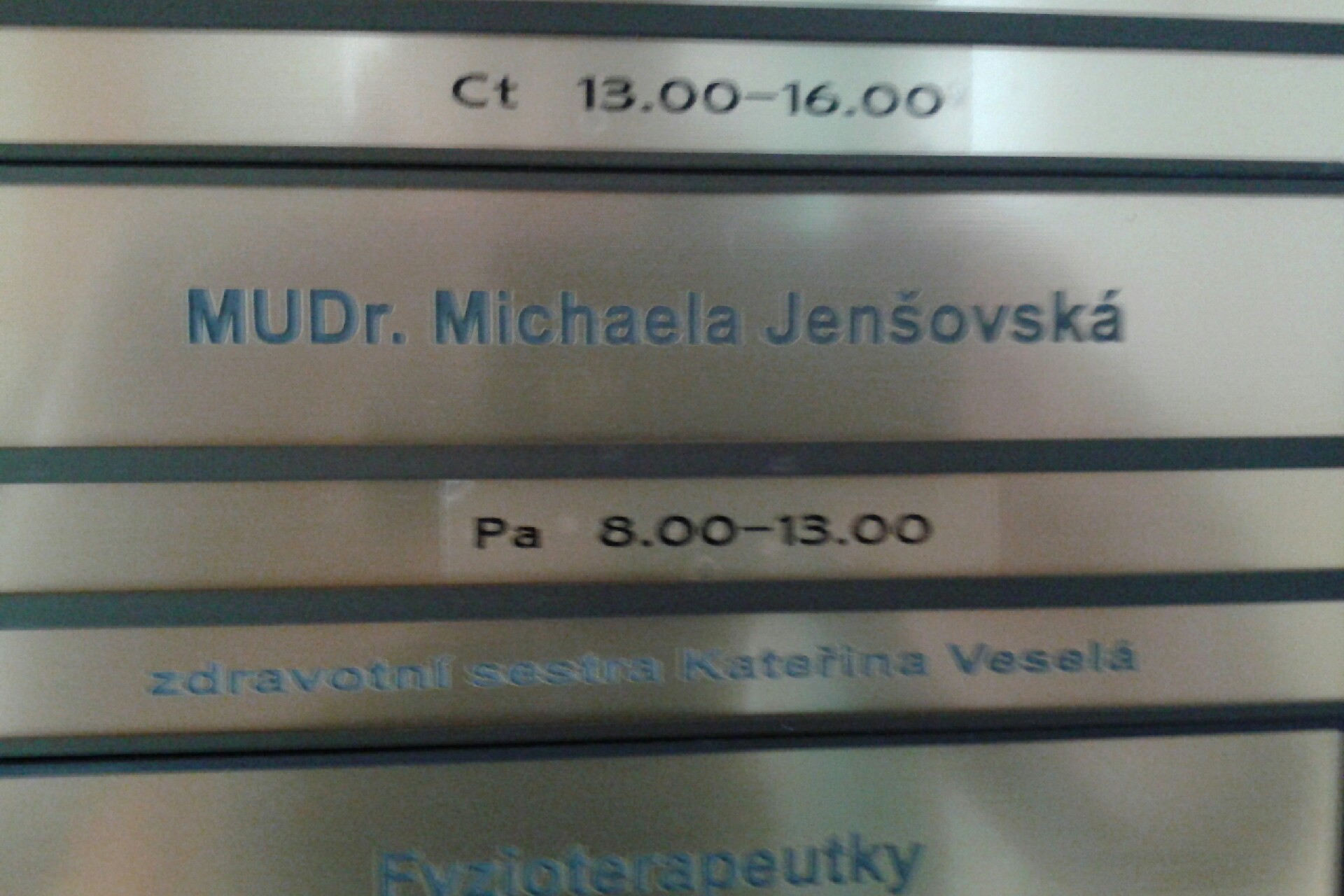 MUDr. Michaela Jenšovská
