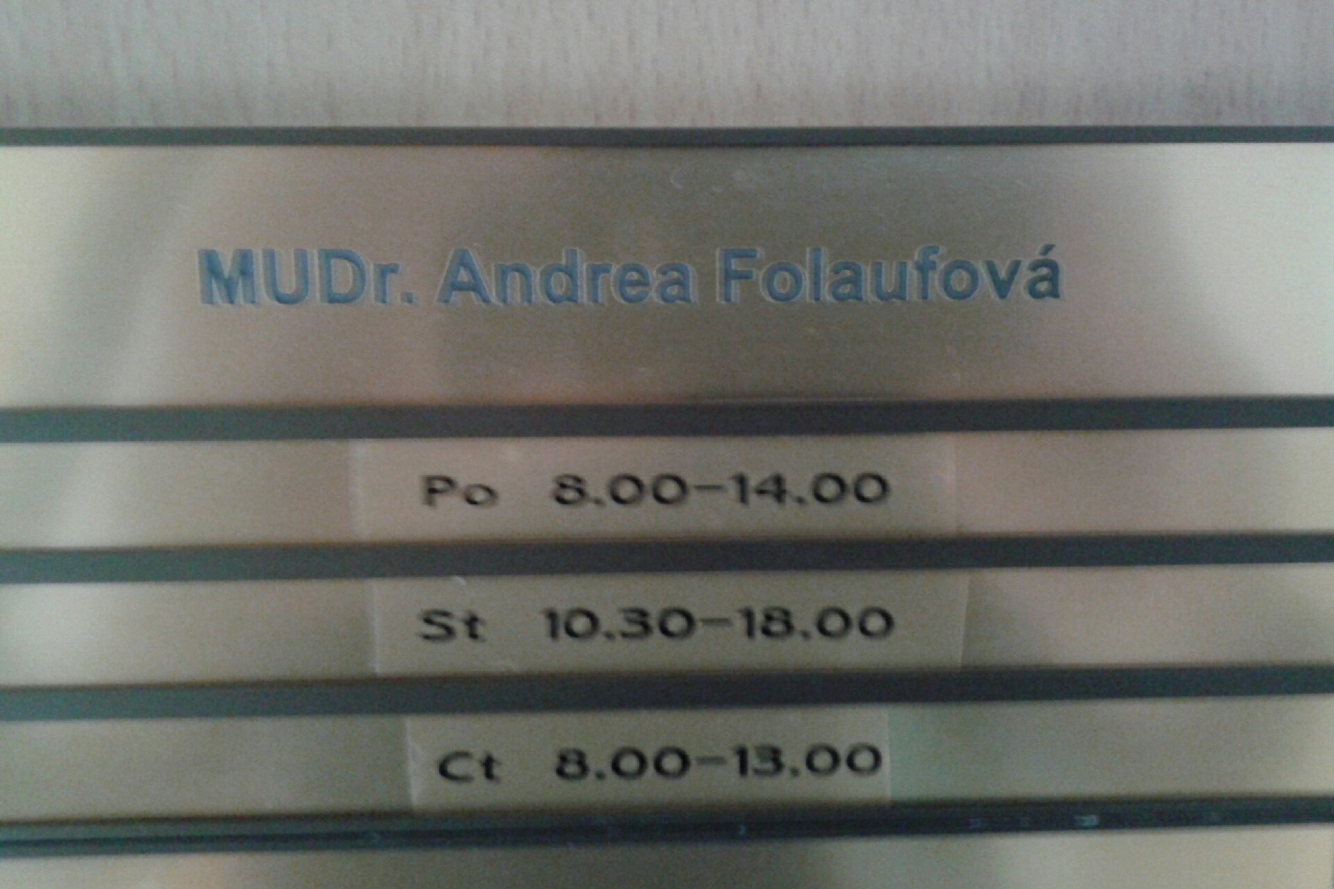 MUDr. Andrea FOLAUFOVÁ - NEUROLOGIE, s.r.o. foto 3