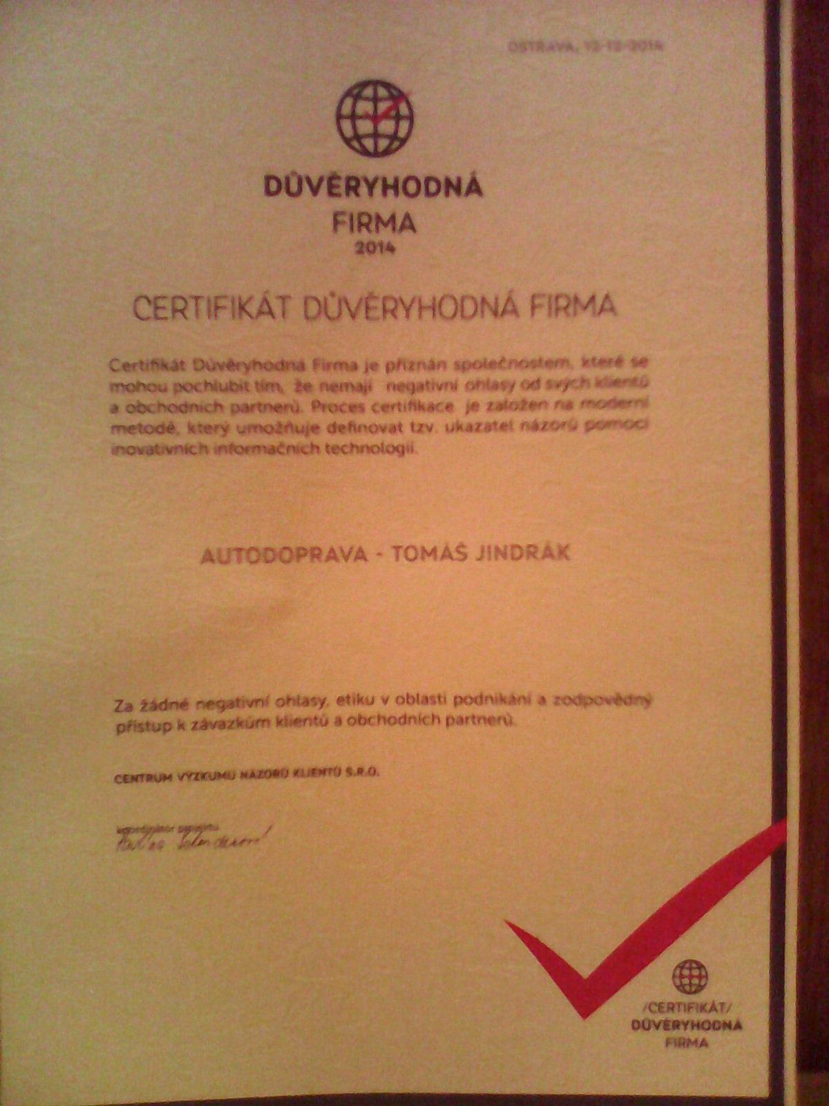 AUTODOPRAVA Tomáš Jindrák foto 3