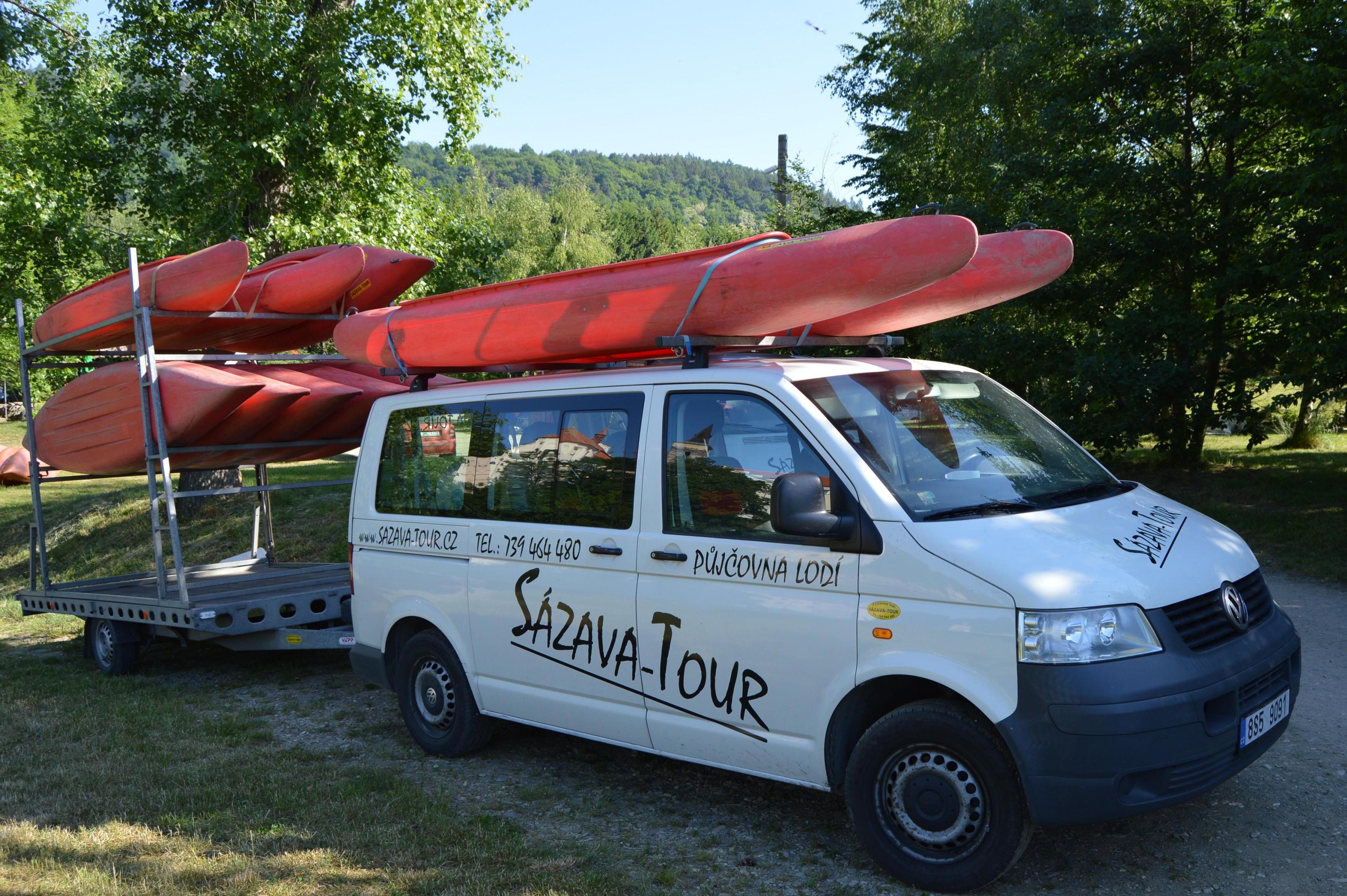 Sázava - tour - půjčovna lodí