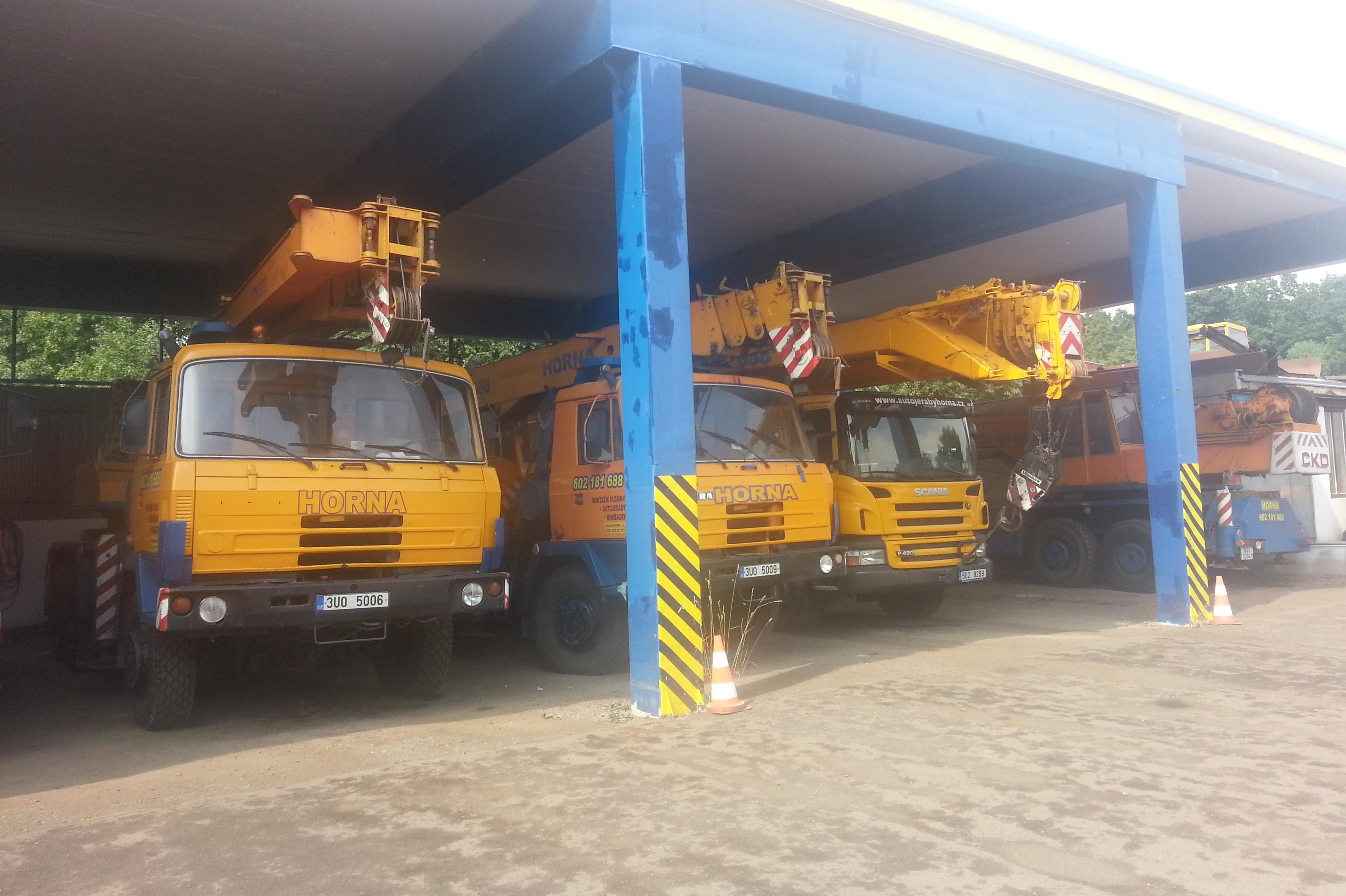 Autojeřáby HORNA