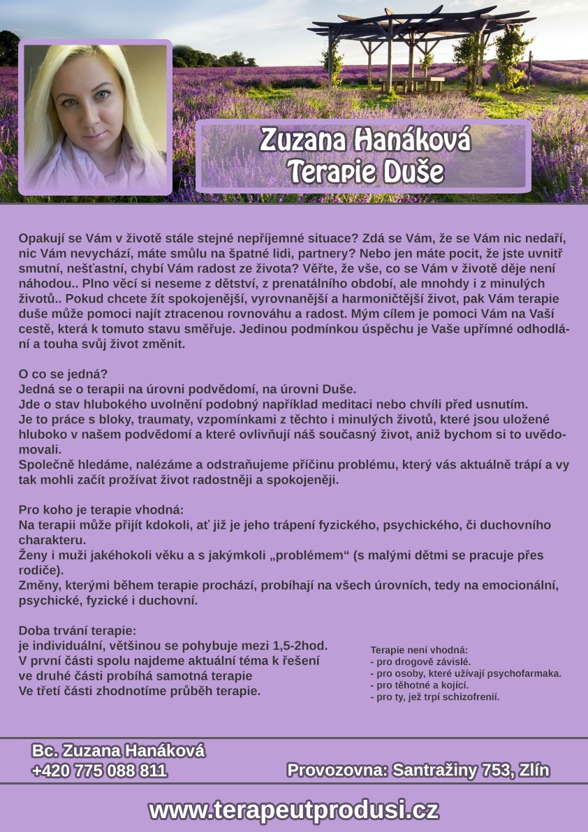 Terapeut pro duši - Zuzana Sahánková foto 3