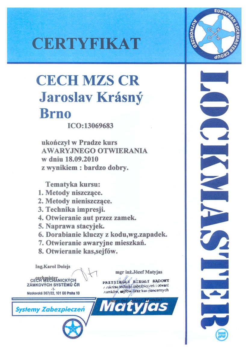 Jaroslav Krásný zámečník foto 6