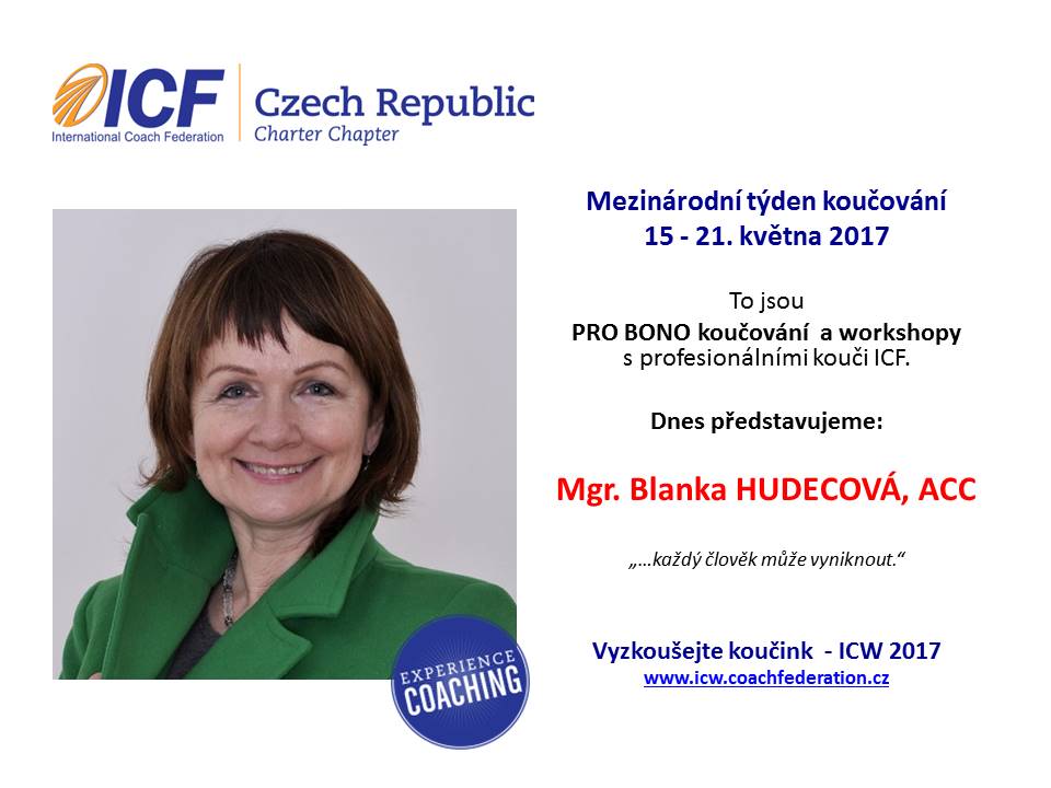 Mgr. Blanka Hudecová, PCC foto 2
